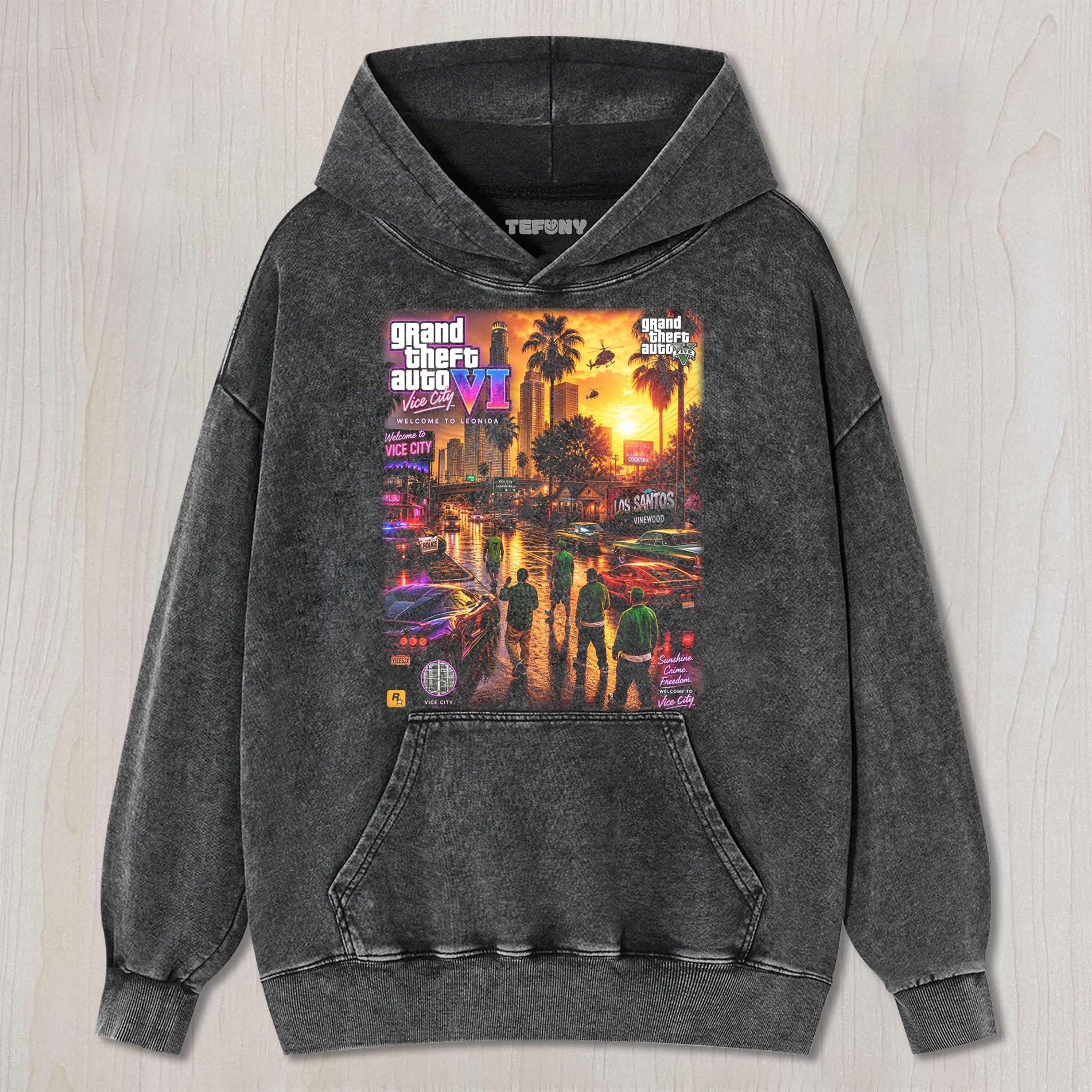 GTA VI V3 UNISEX TEE, TANK TOP, LAYERED LS, SWEATSHIRT & HOODIE