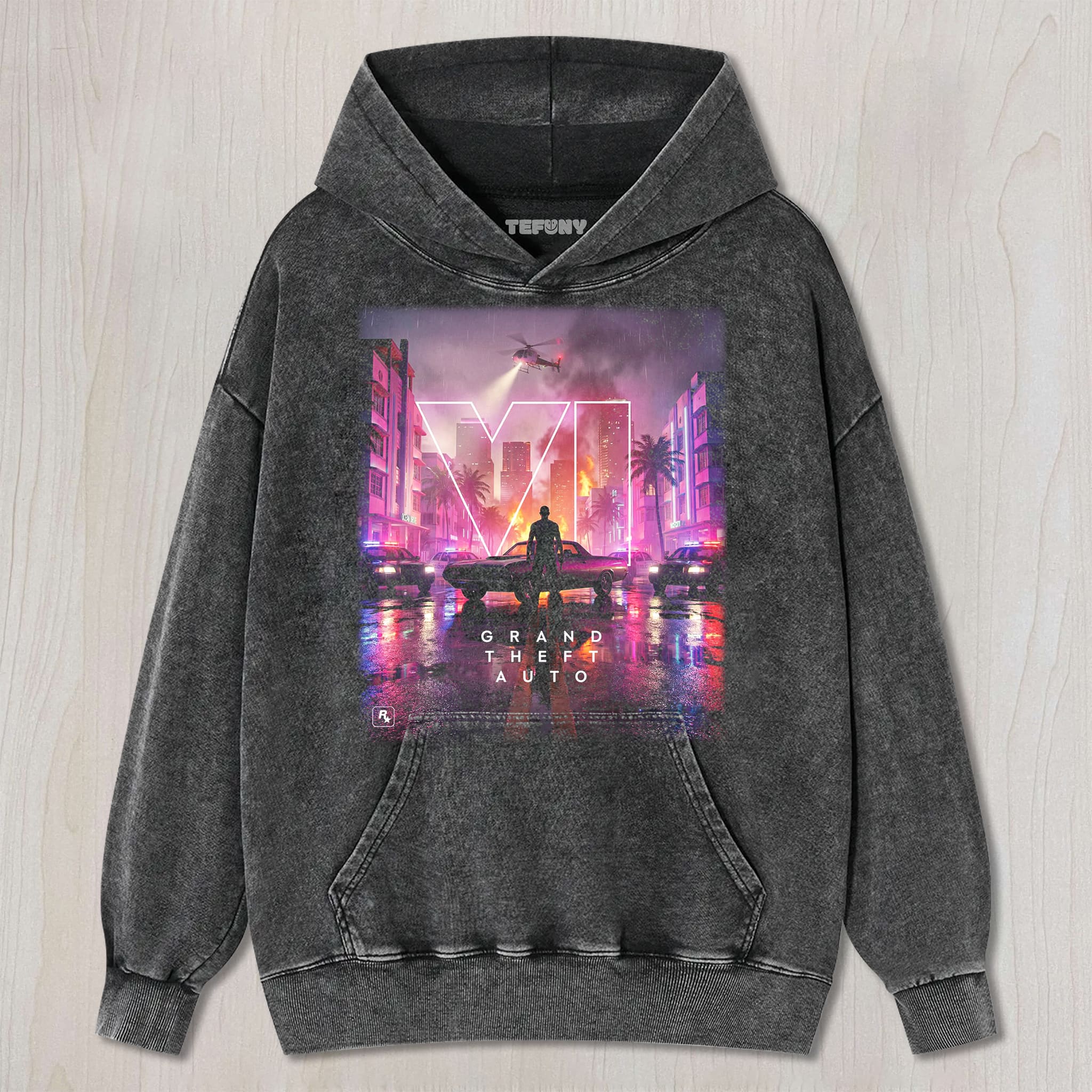 GTA VI V5 UNISEX TEE, TANK TOP, LAYERED LS, SWEATSHIRT & HOODIE