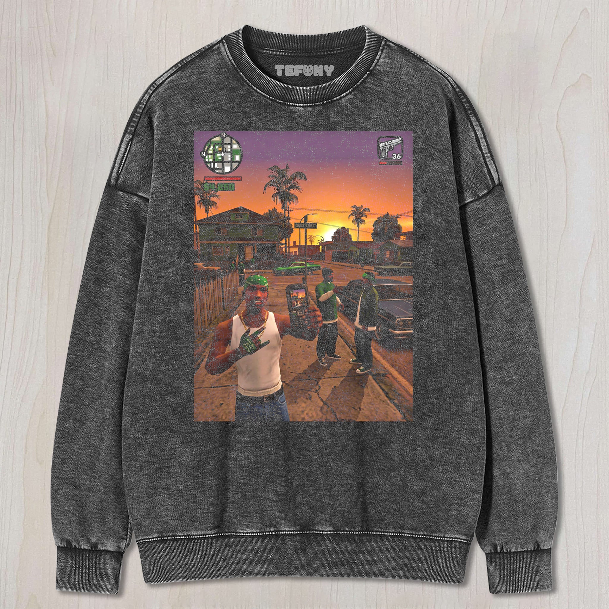 GTA V CJ CARL JOHNSON V2 UNISEX TEE, TANK TOP, LAYERED LS, SWEATSHIRT & HOODIE