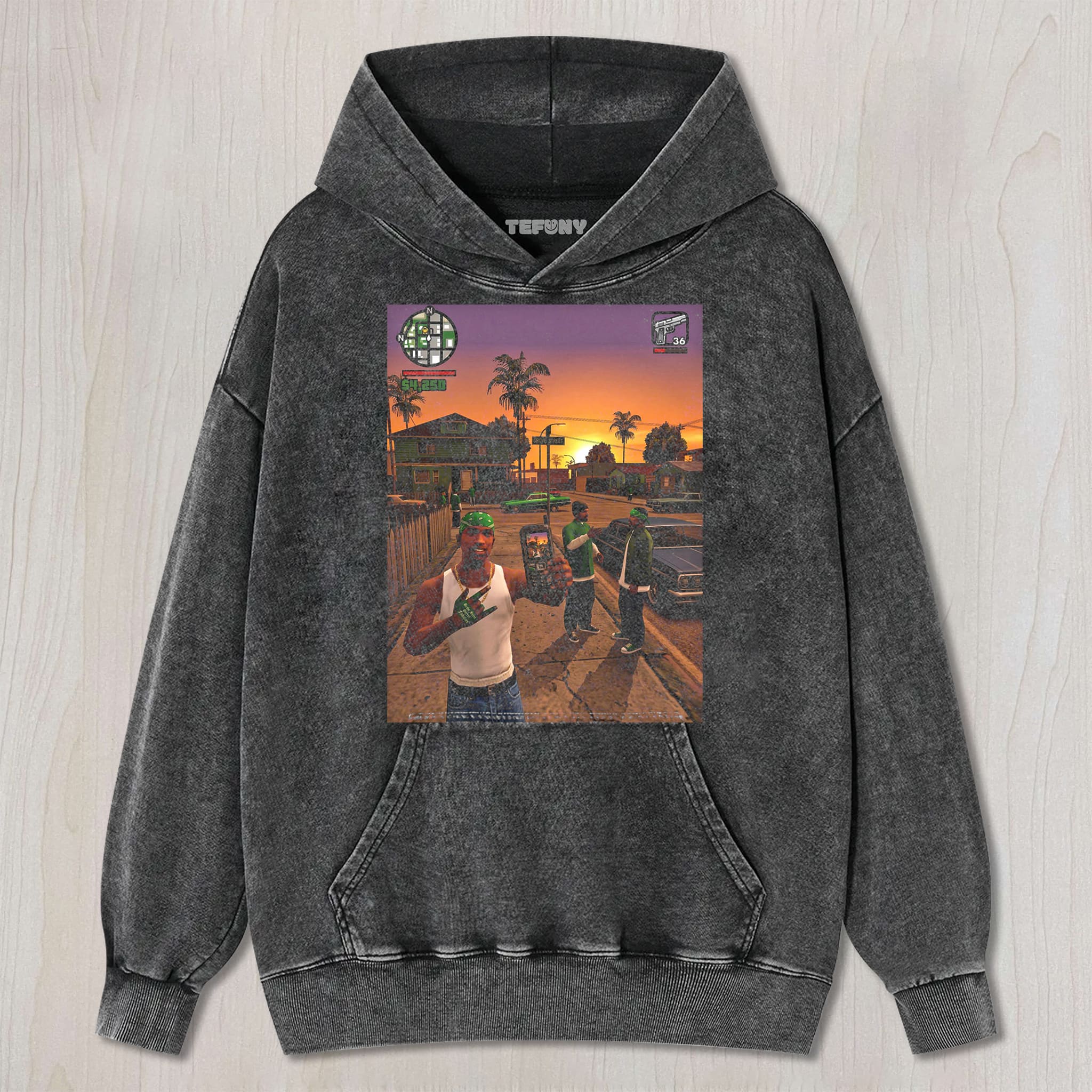 GTA V CJ CARL JOHNSON V2 UNISEX TEE, TANK TOP, LAYERED LS, SWEATSHIRT & HOODIE