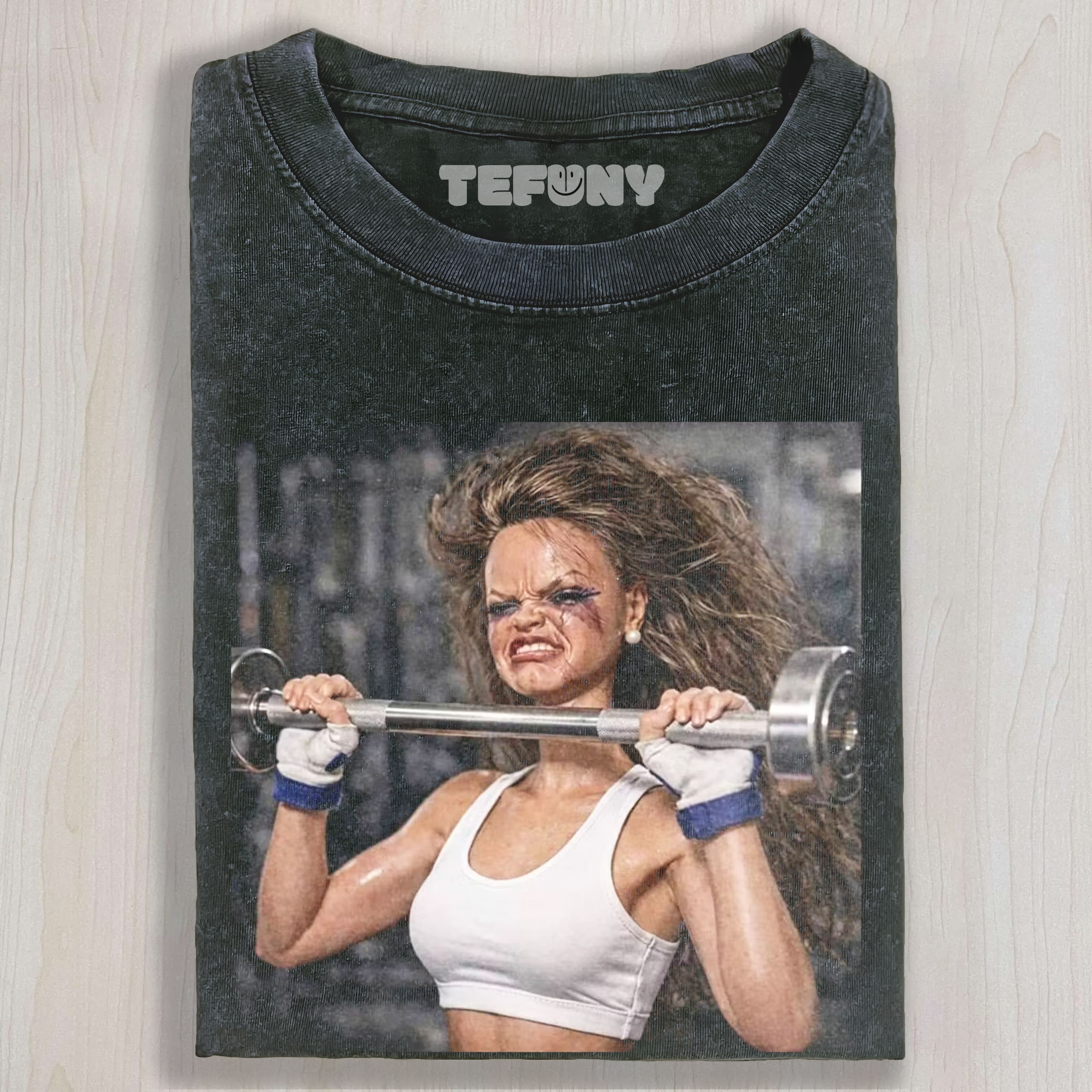GYM DOLL GIRL FUNNY FACE MEME V3 UNISEX TEE, TANK TOP, LAYERED LS, SWEATSHIRT & HOODIE