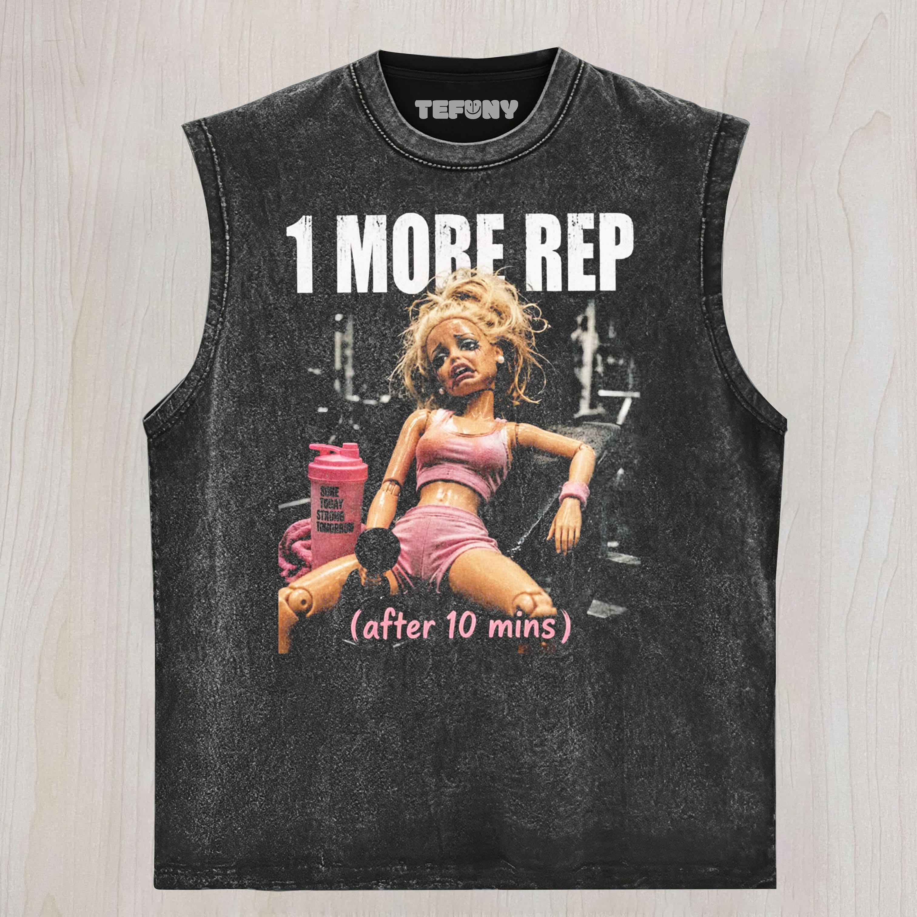 GYM DOLL GIRL FUNNY FACE MEME V8 UNISEX TEE, TANK TOP, LAYERED LS, SWEATSHIRT & HOODIE