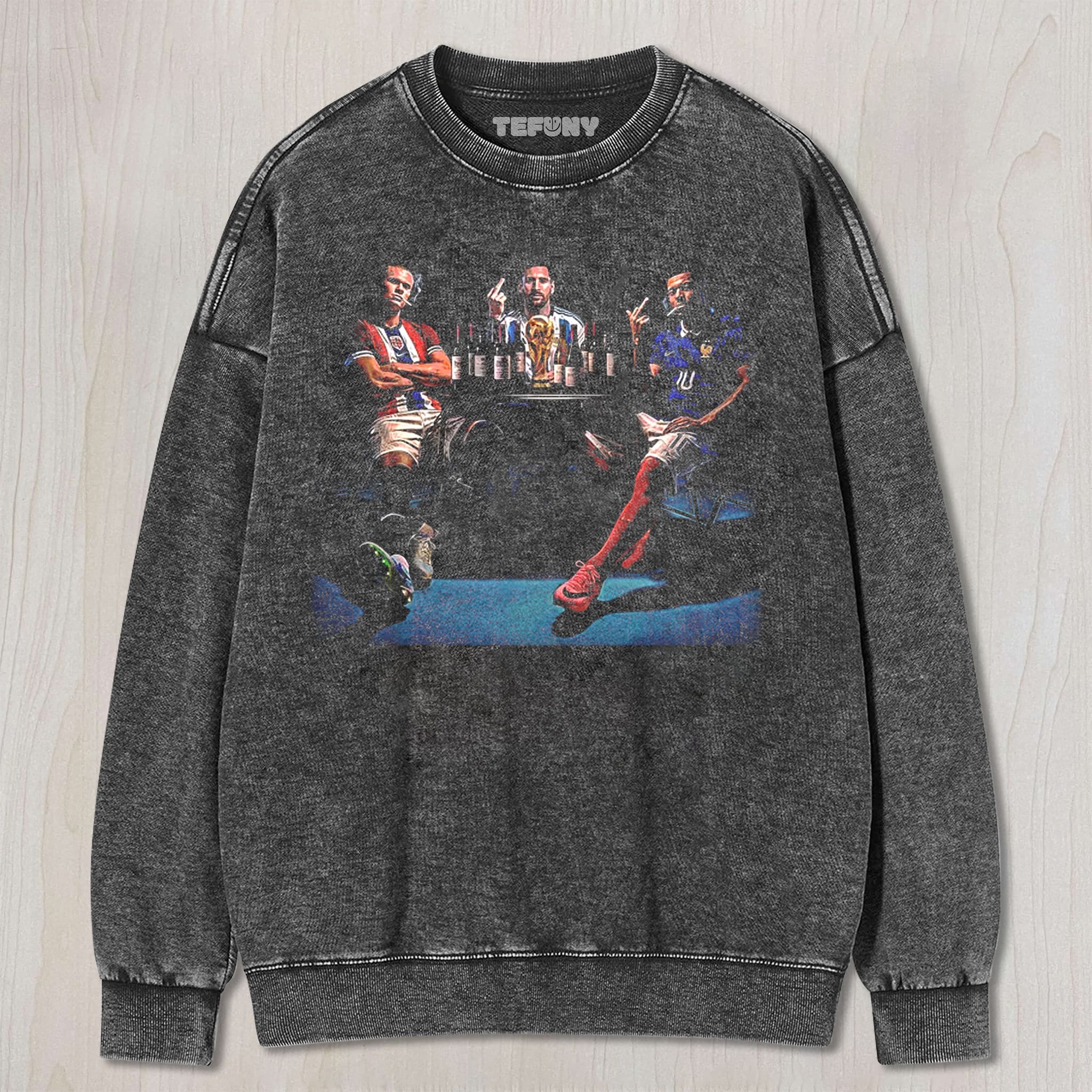 HAALAND & MESSI & MBAPPE UNISEX TEE, TANK TOP, LAYERED LS, SWEATSHIRT & HOODIE