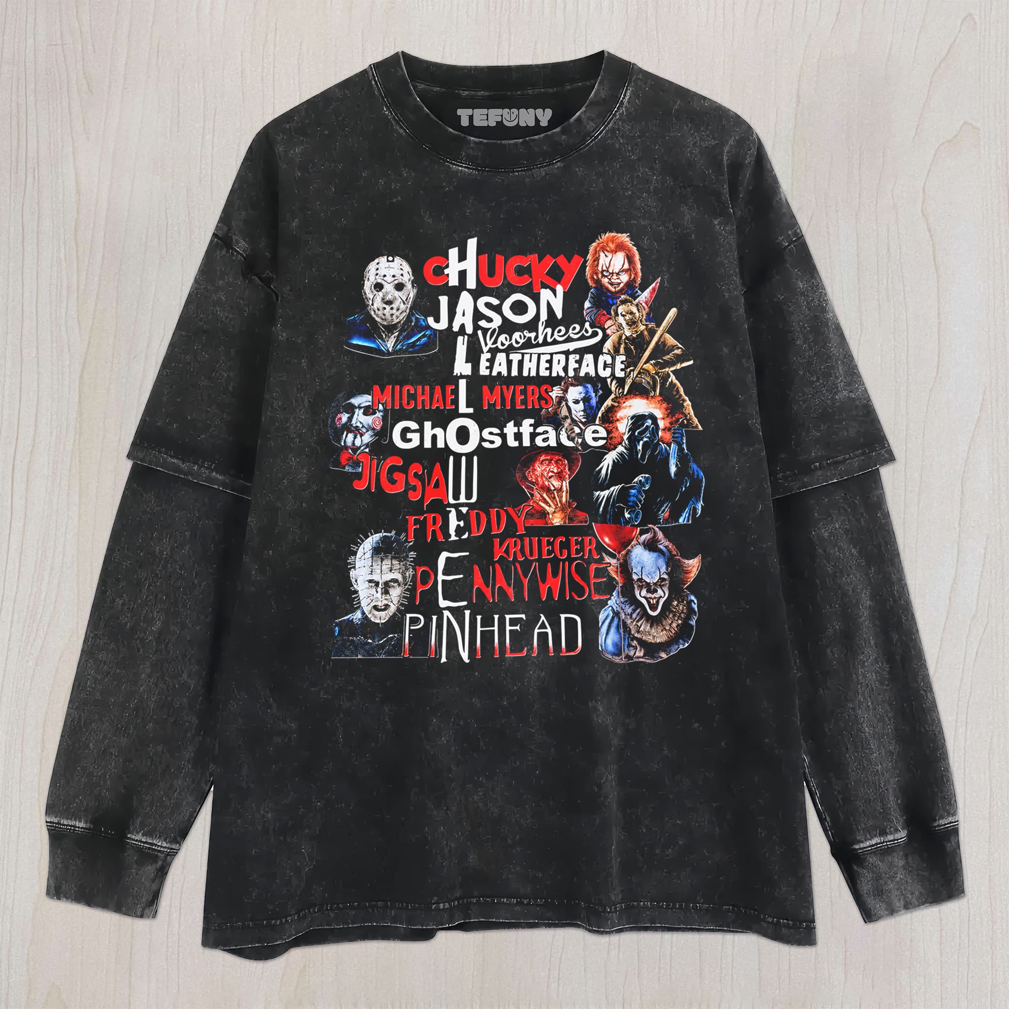 HALLOWEEN HORROR PARTY UNISEX TEE, TANK TOP, LAYERED LS, SWEATSHIRT & HOODIE