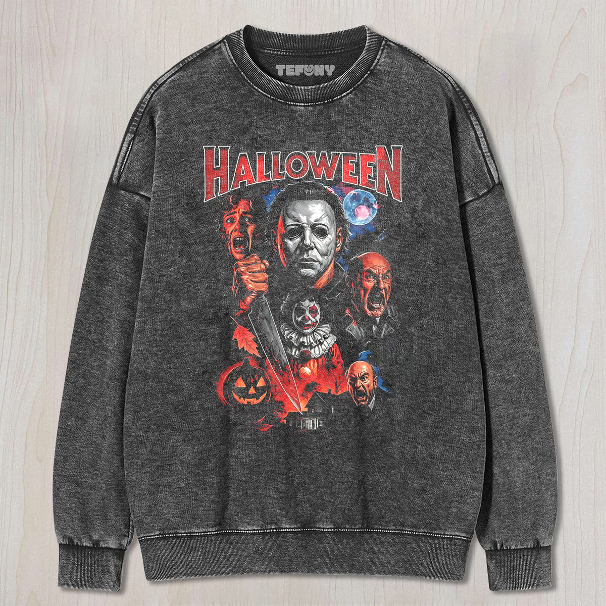 HALLOWEEN HORROR TEE V8 UNISEX TEE, TANK TOP, LAYERED LS, SWEATSHIRT & HOODIE