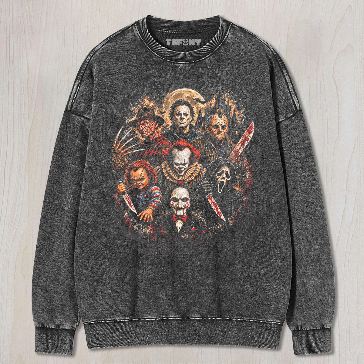 HALLOWEEN HORROR TEE V9 UNISEX TEE, TANK TOP, LAYERED LS, SWEATSHIRT & HOODIE
