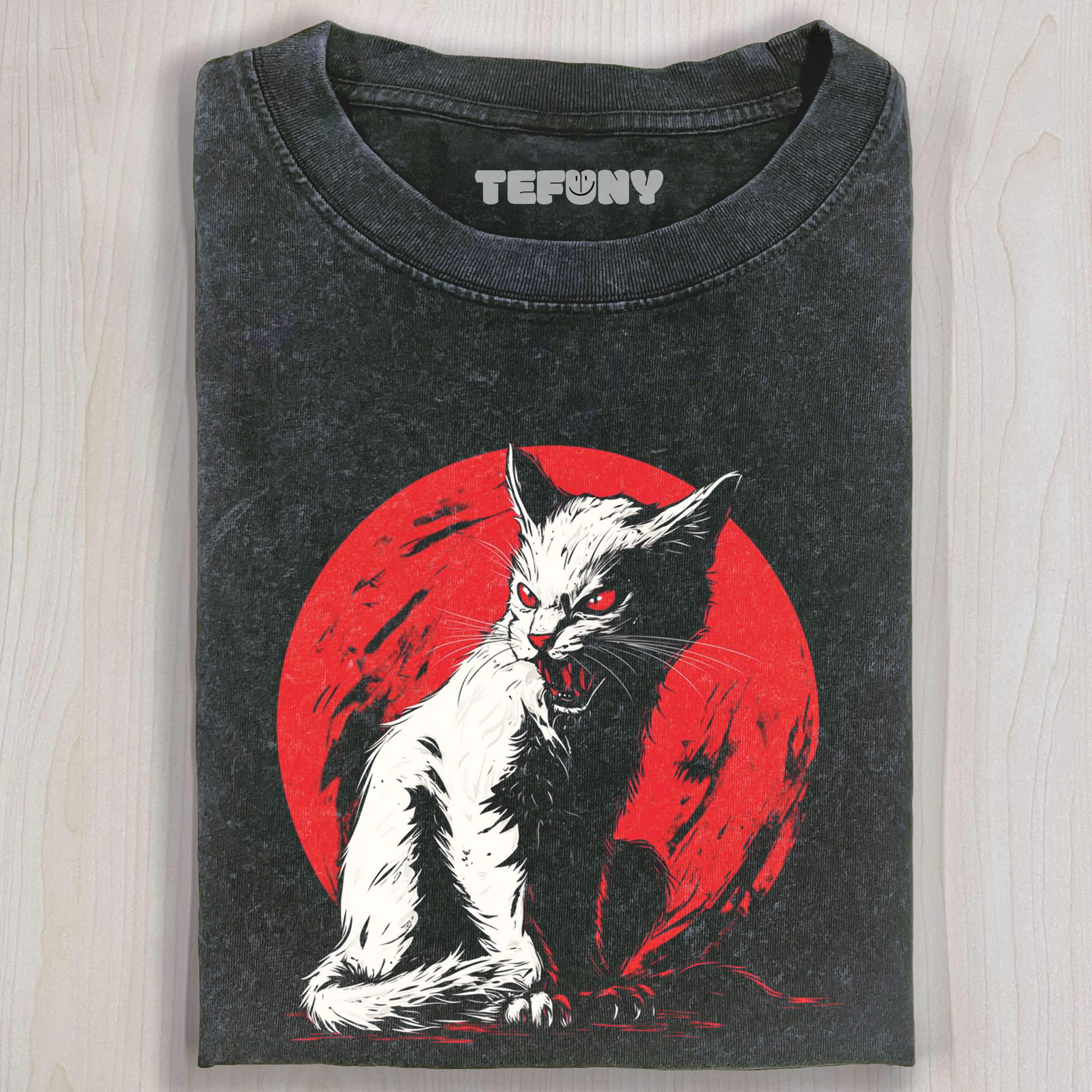 HALLOWEEN RETRO CAT T-SHIRT