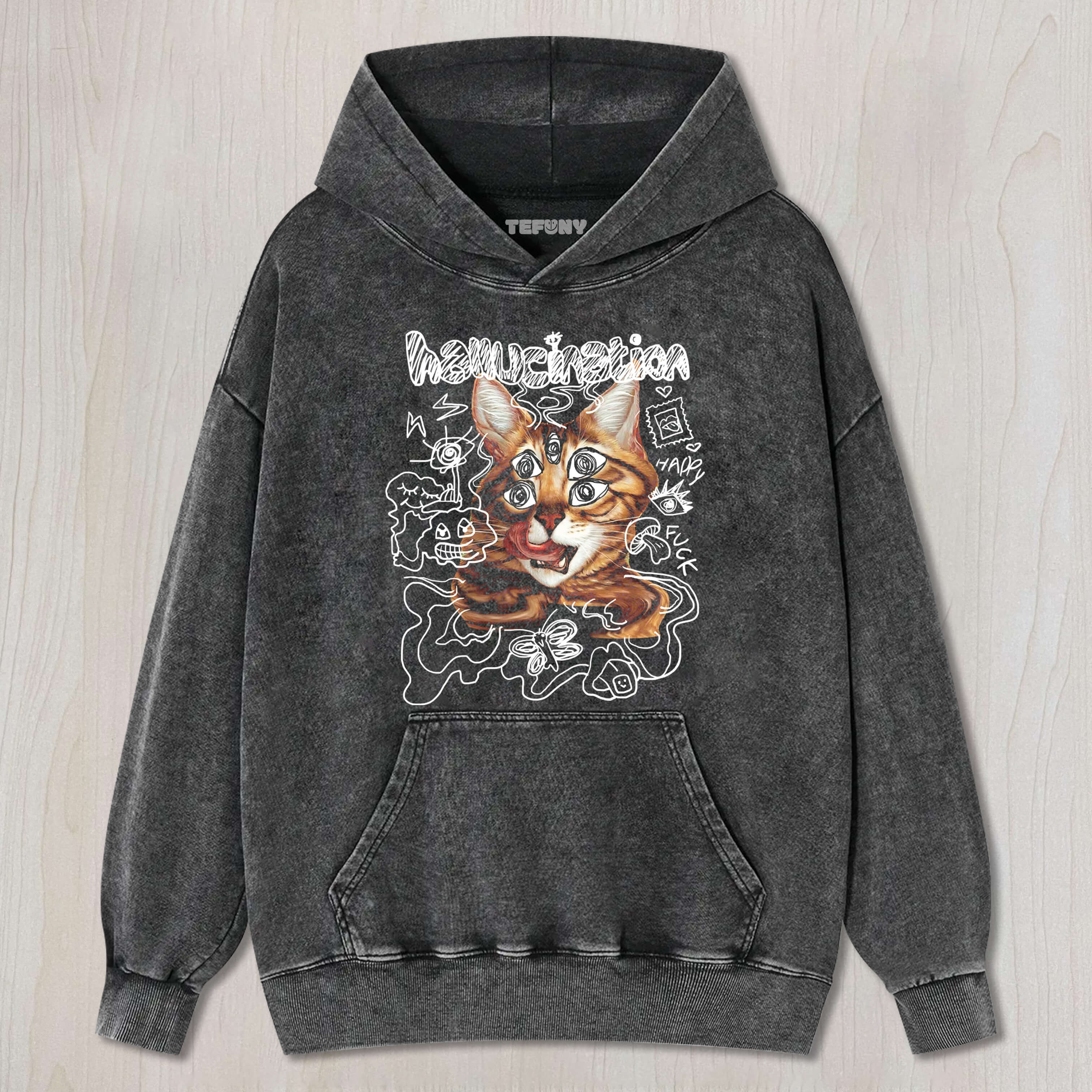 HALLUCINATION CAT TEE & SWEAT & HOOD