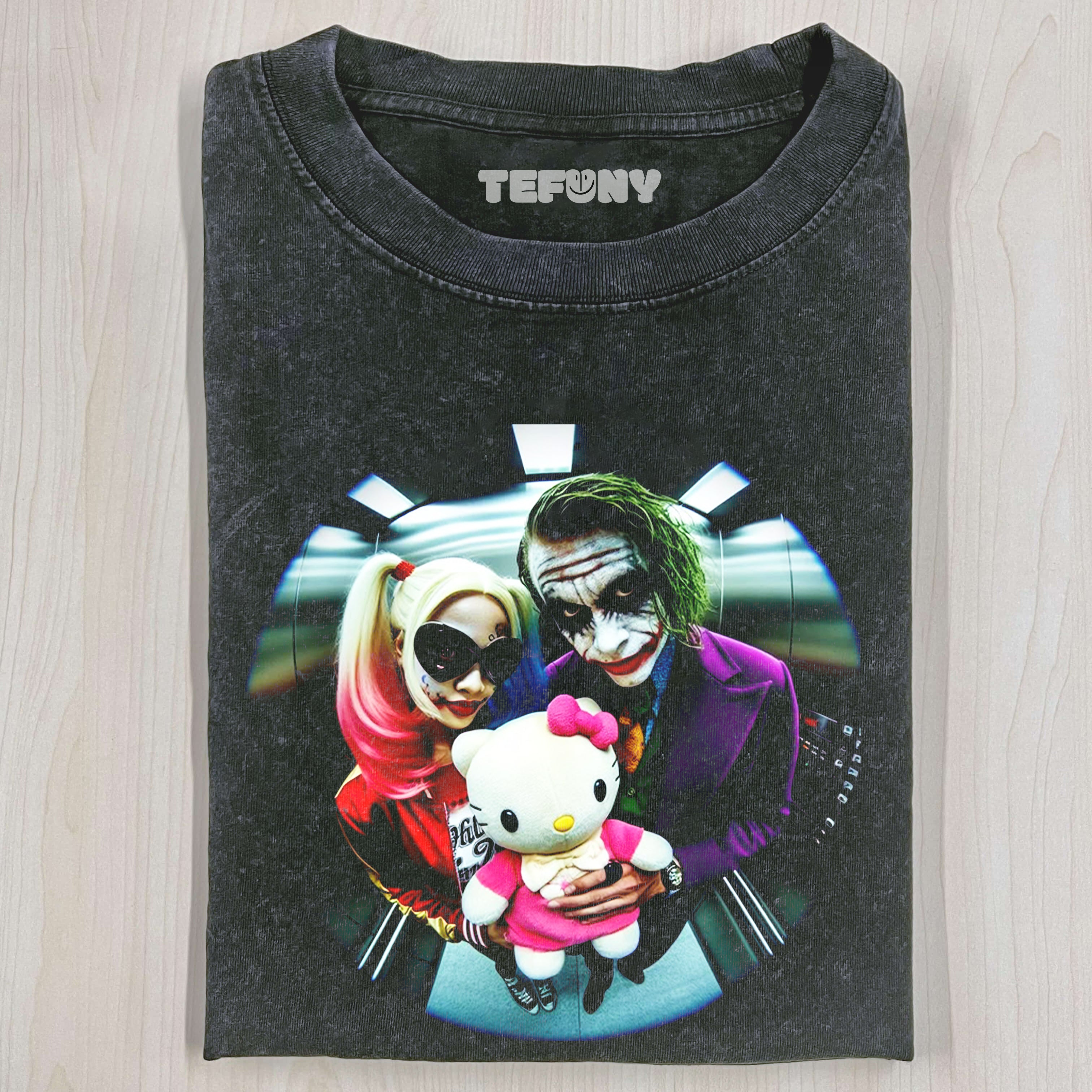 HARLEY QUINN & HELLO KITTY & JOKER TEE