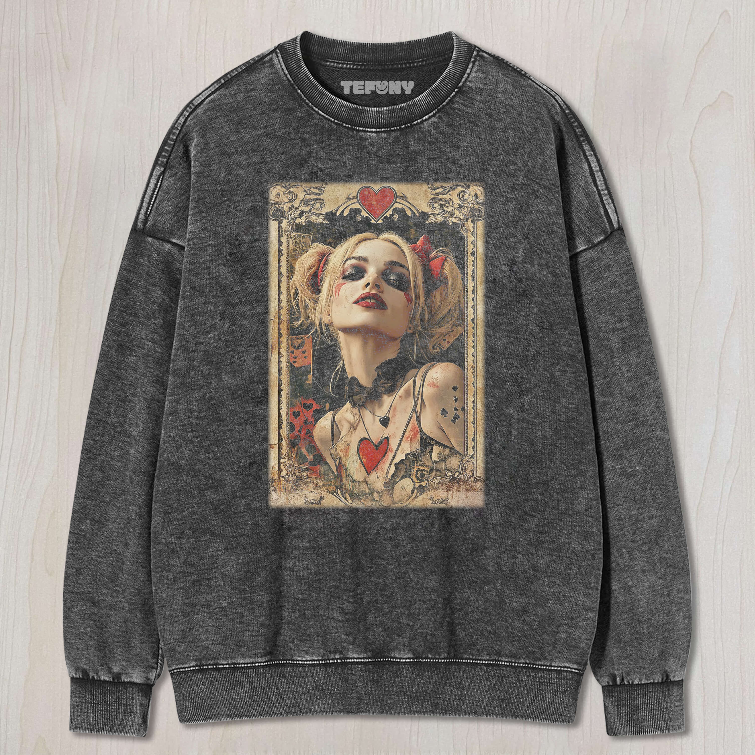 HARLEY QUINN CARDS TEE & SWEAT & HOOD