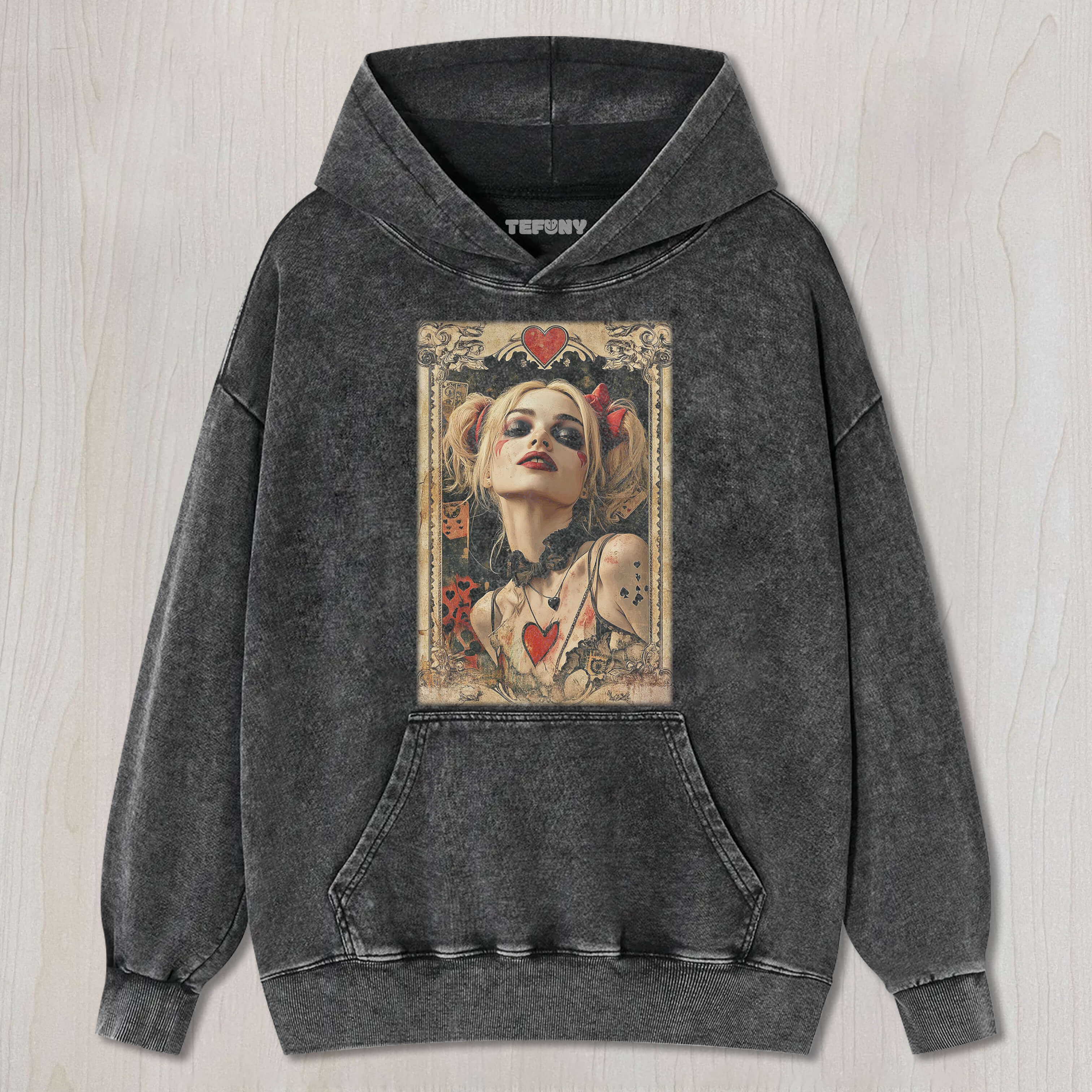 HARLEY QUINN CARDS TEE & SWEAT & HOOD
