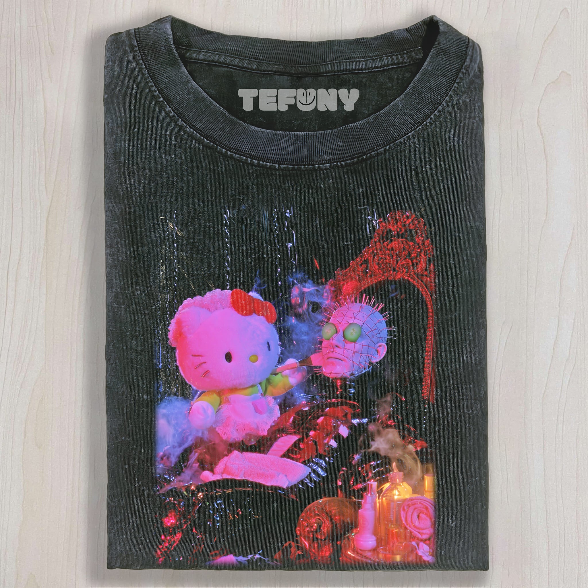 HELLO KITTY AND HORROR V8 UNISEX TEE, TANK TOP, LAYERED LS, SWEATSHIRT & HOODIE