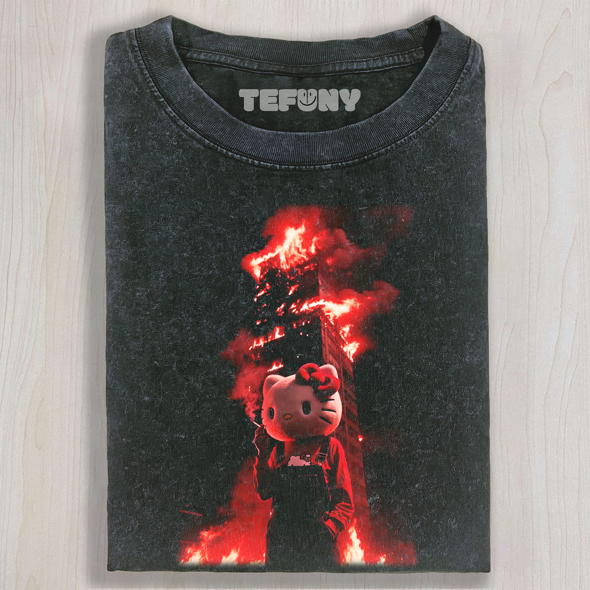 HELLO KITTY FIRE UNISEX TEE, TANK TOP, LAYERED LS, SWEATSHIRT & HOODIE