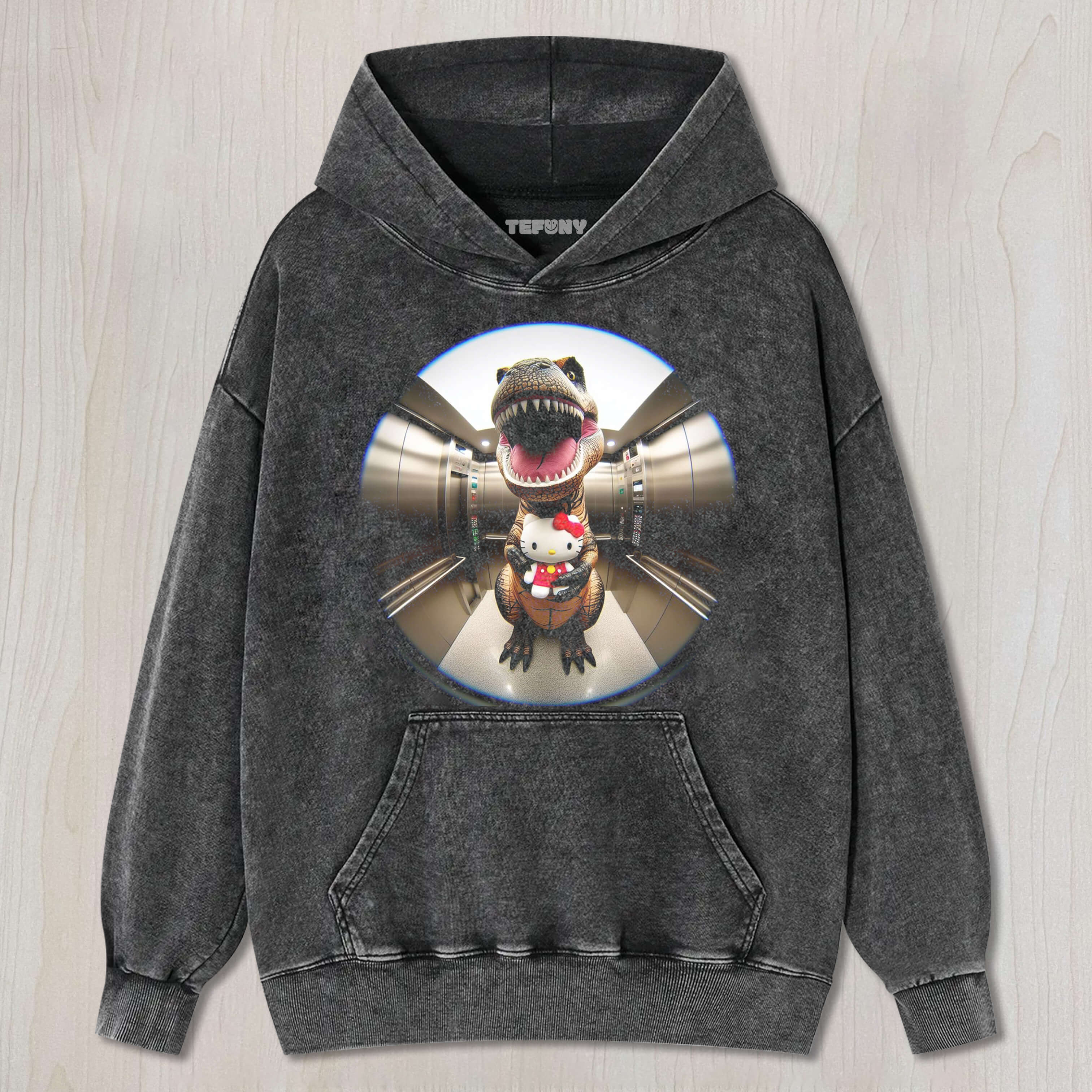 HELLO KITTY DINOSAUR KAIJU TEE & SWEAT & HOOD