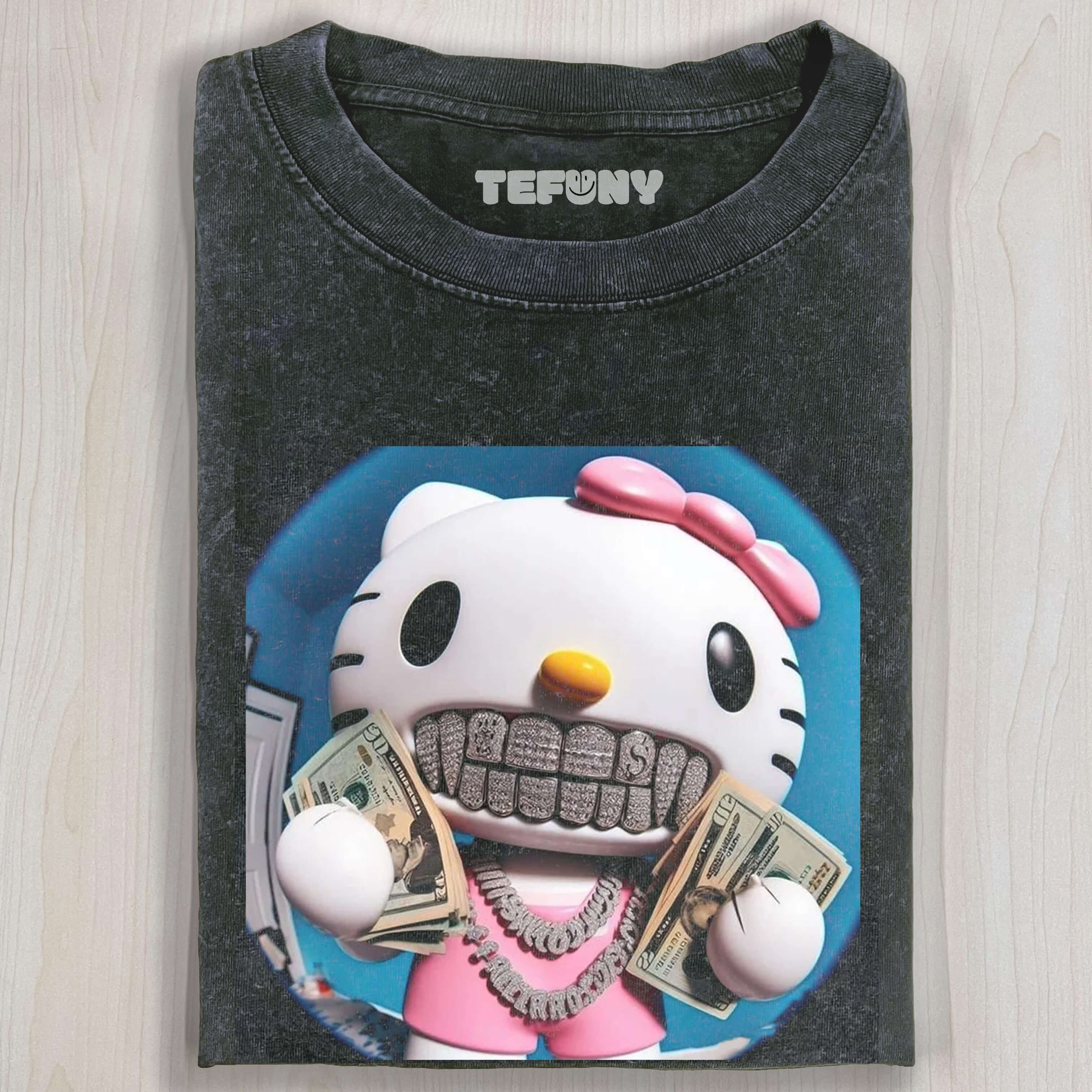 HELLO KITTY IN 'WEALTHY STYLE T-SHIRT