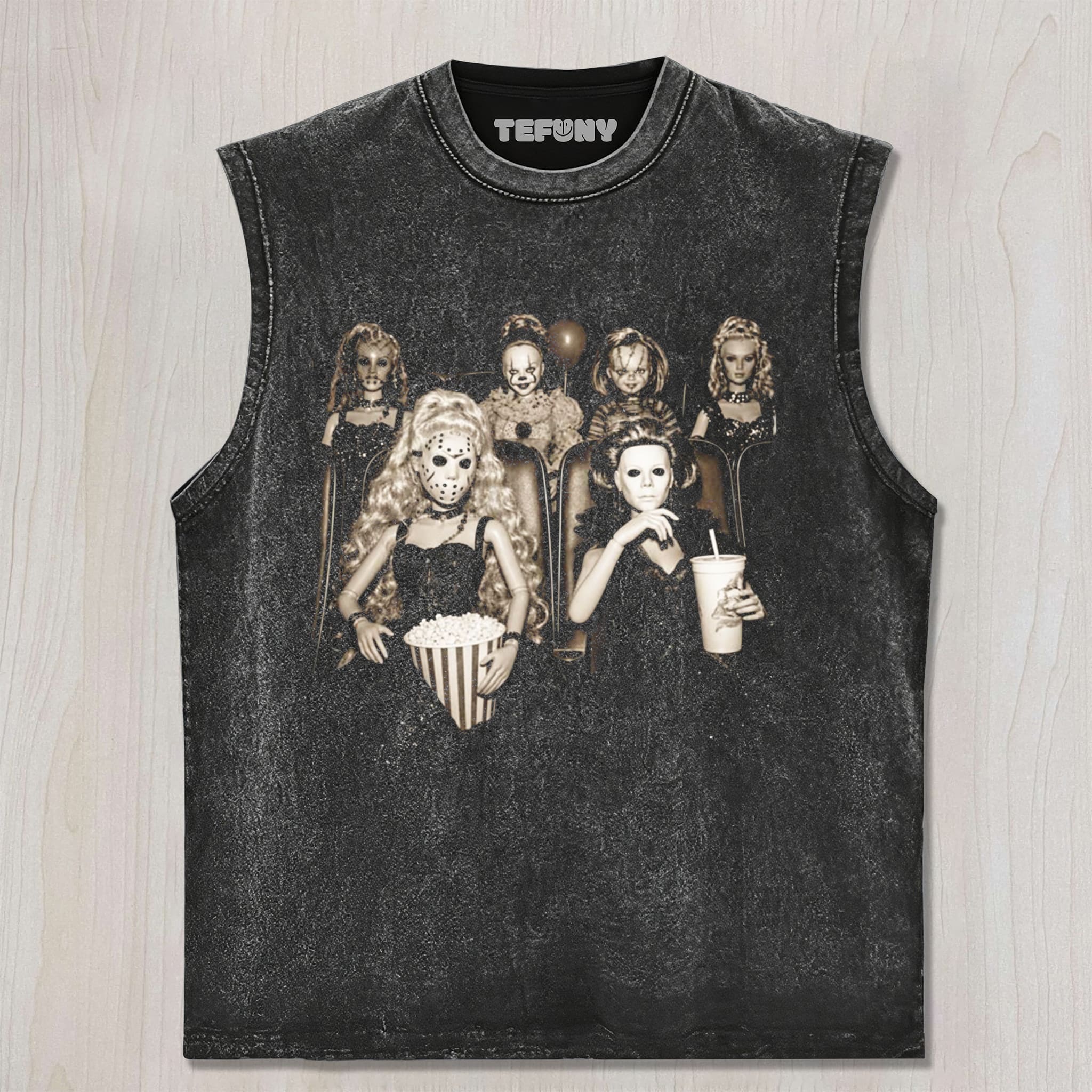 HORROR DOLLS MOVIE NIGHT UNISEX TEE, TANK TOP, LAYERED LS, SWEATSHIRT & HOODIE