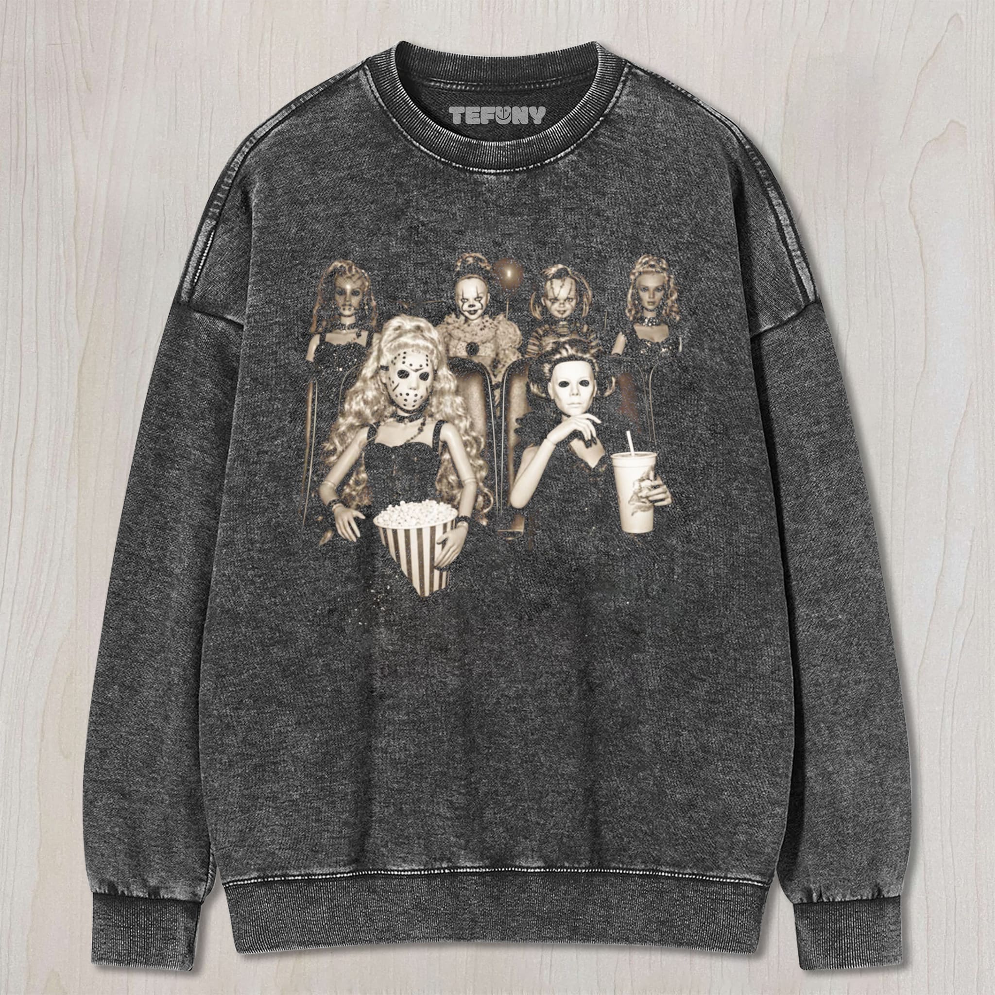 HORROR DOLLS MOVIE NIGHT UNISEX TEE, TANK TOP, LAYERED LS, SWEATSHIRT & HOODIE