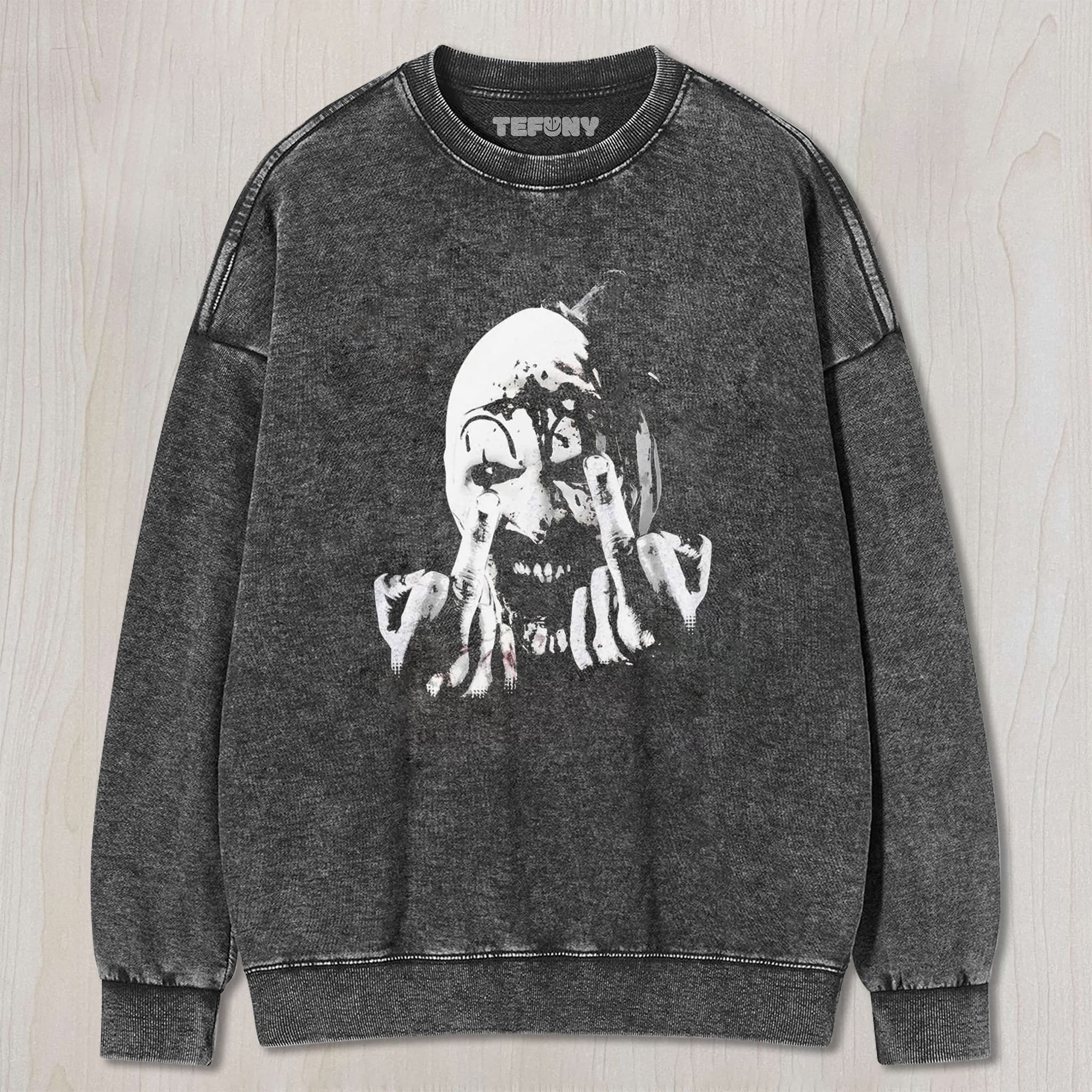 HORROR MIDDLE FINGER UNISEX TEE, TANK TOP, LAYERED LS, SWEATSHIRT & HOODIE