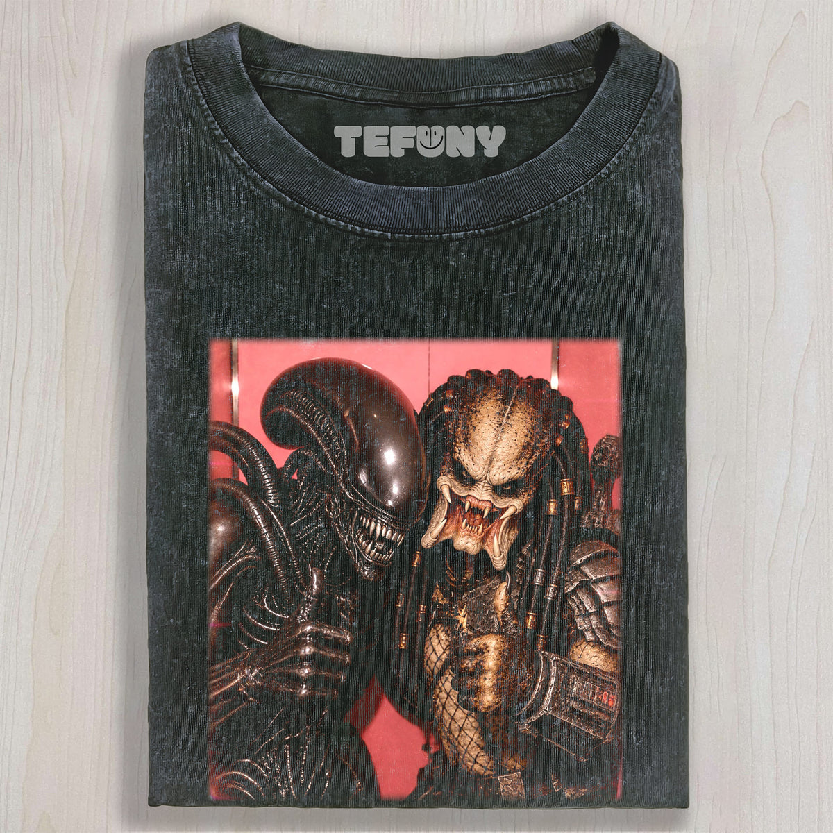 HORROR MOVIE CHARACTERS GROUP PHOTO V4 UNISEX TEE, TANK TOP, LAYERED LS, SWEATSHIRT & HOODIE