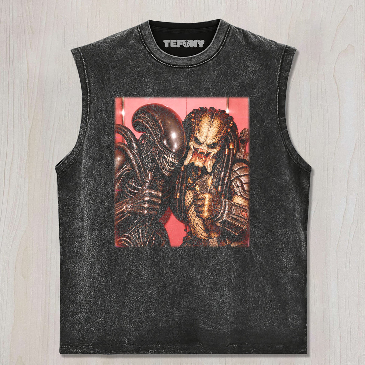 HORROR MOVIE CHARACTERS GROUP PHOTO V4 UNISEX TEE, TANK TOP, LAYERED LS, SWEATSHIRT & HOODIE