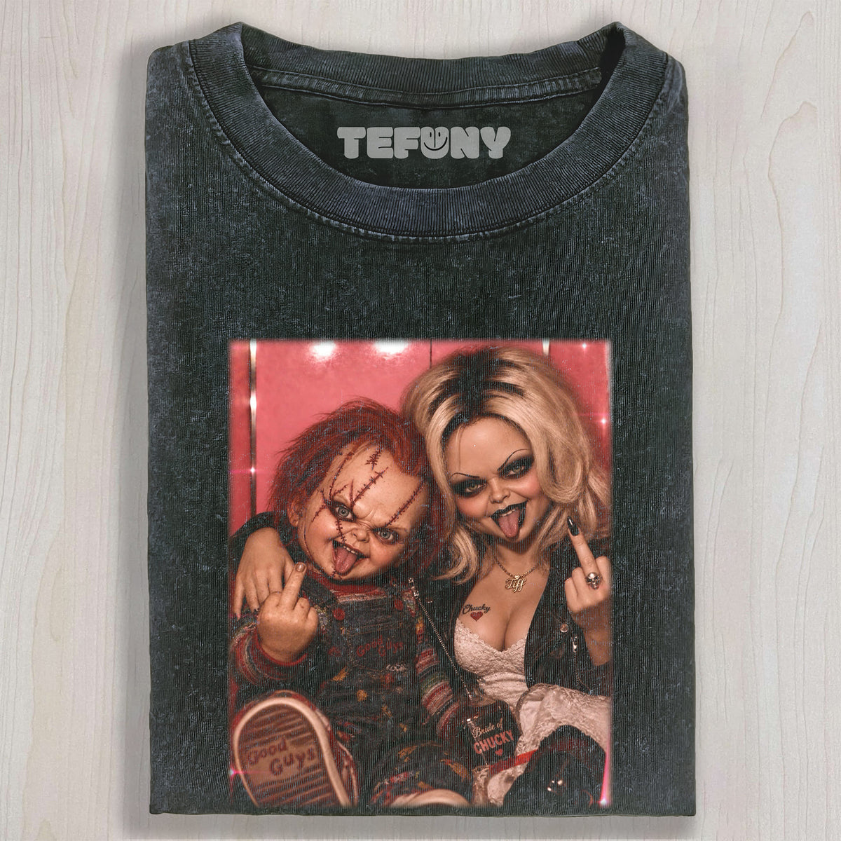 HORROR MOVIE CHARACTERS GROUP PHOTO V7 UNISEX TEE, TANK TOP, LAYERED LS, SWEATSHIRT & HOODIE