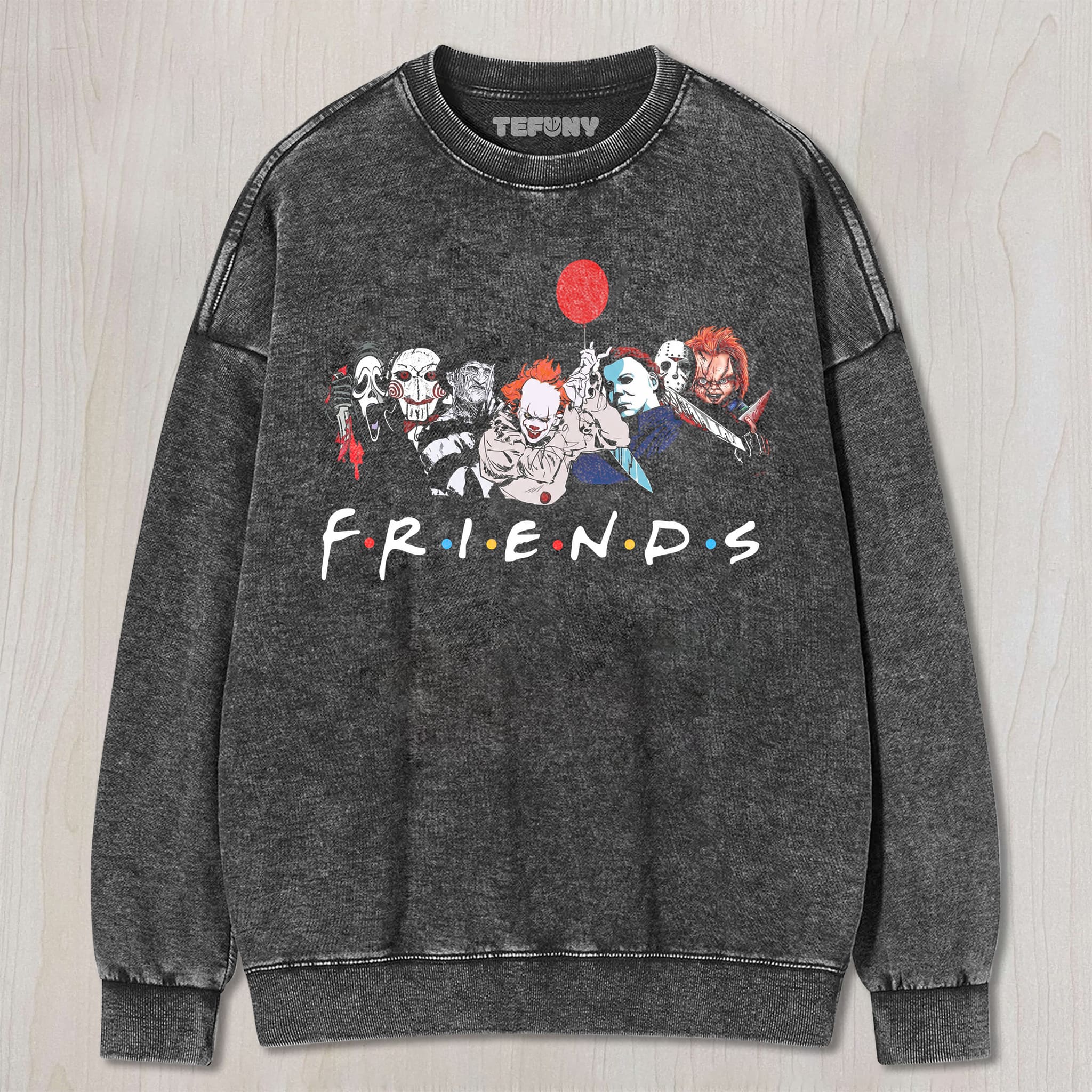HORROR MOVIE KILLERSS FRIENDS V3 UNISEX TEE, TANK TOP, LAYERED LS, SWEATSHIRT & HOODIE