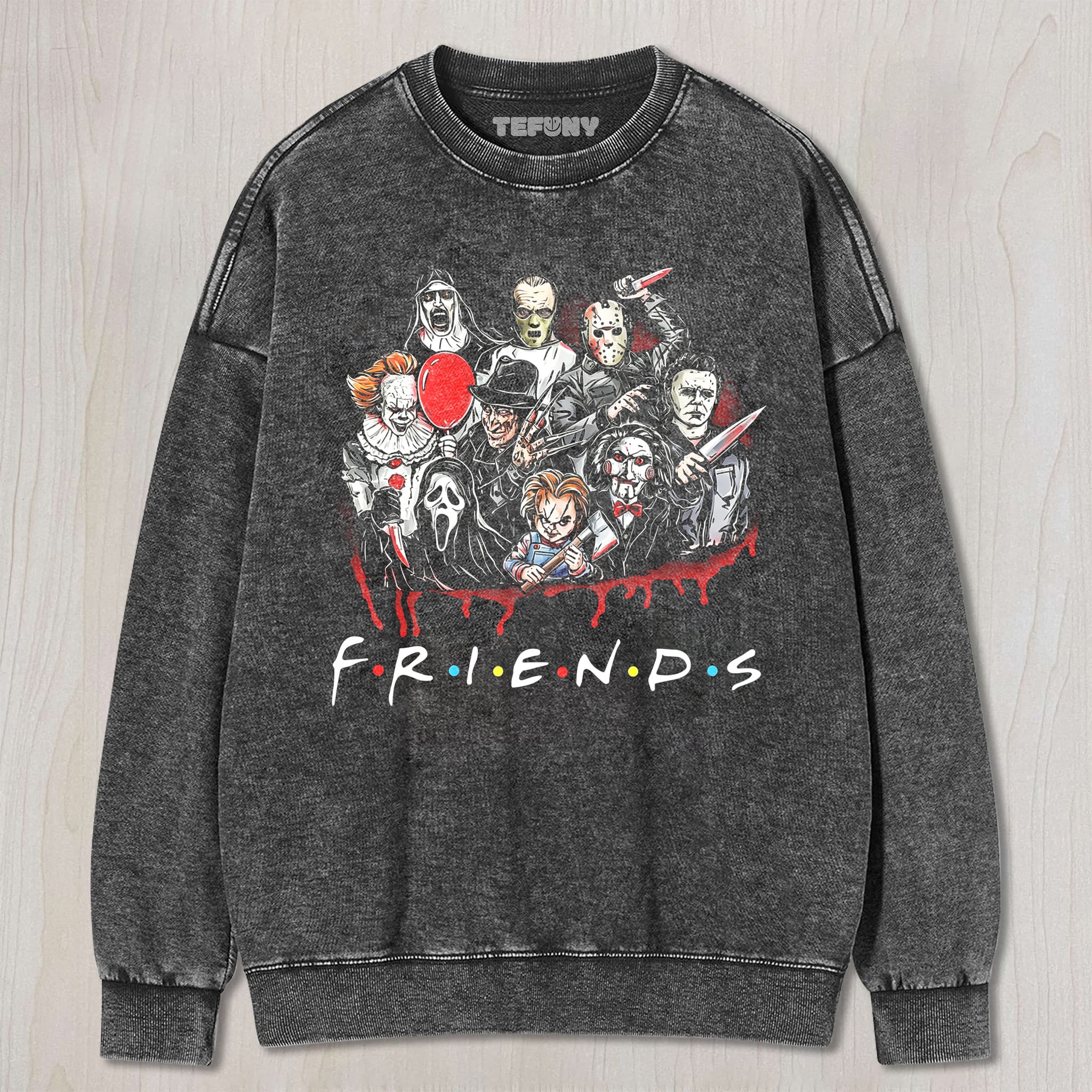 HORROR MOVIE KILLERSS FRIENDS V4 UNISEX TEE, TANK TOP, LAYERED LS, SWEATSHIRT & HOODIE