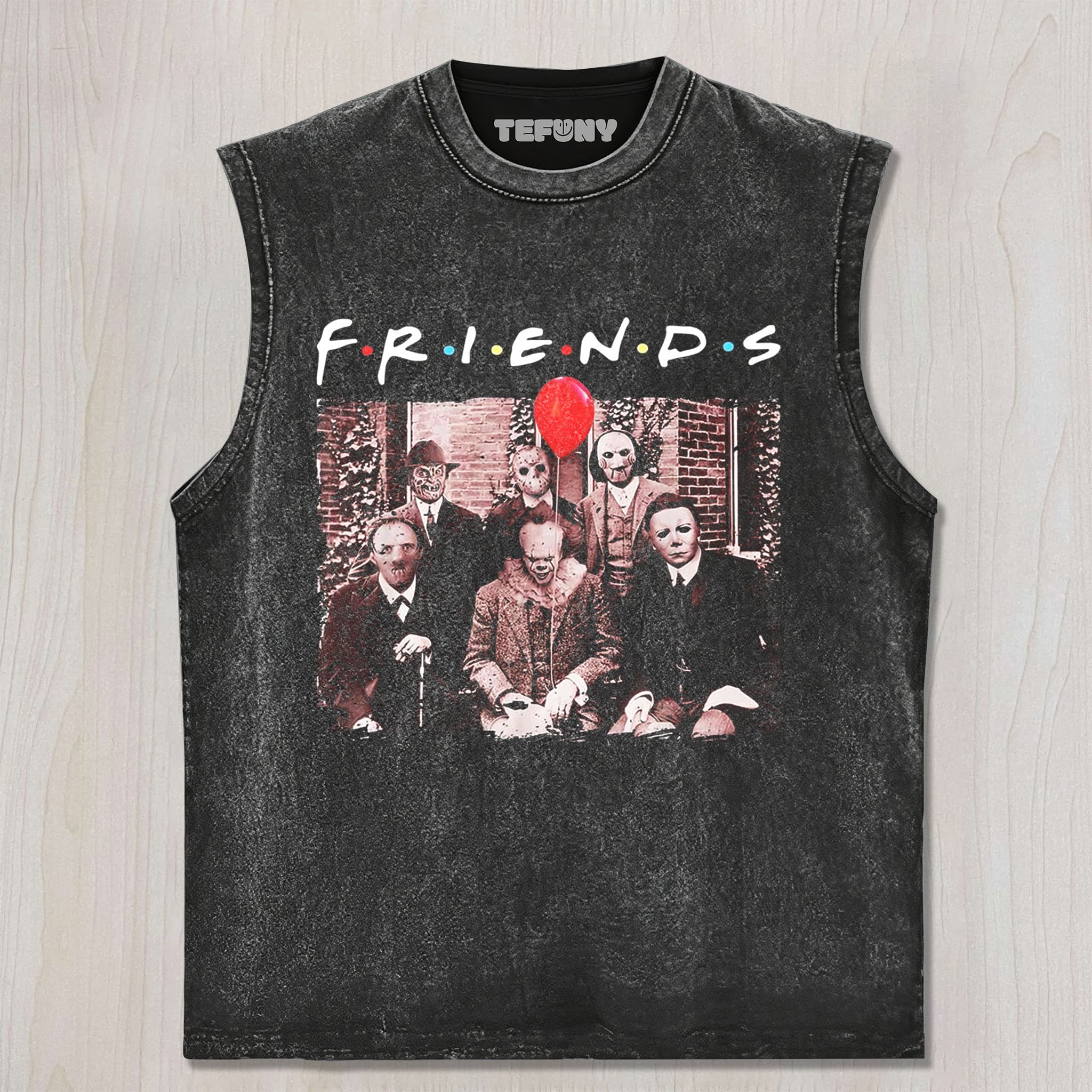 HORROR MOVIE KILLERSS FRIENDS V5 UNISEX TEE, TANK TOP, LAYERED LS, SWEATSHIRT & HOODIE
