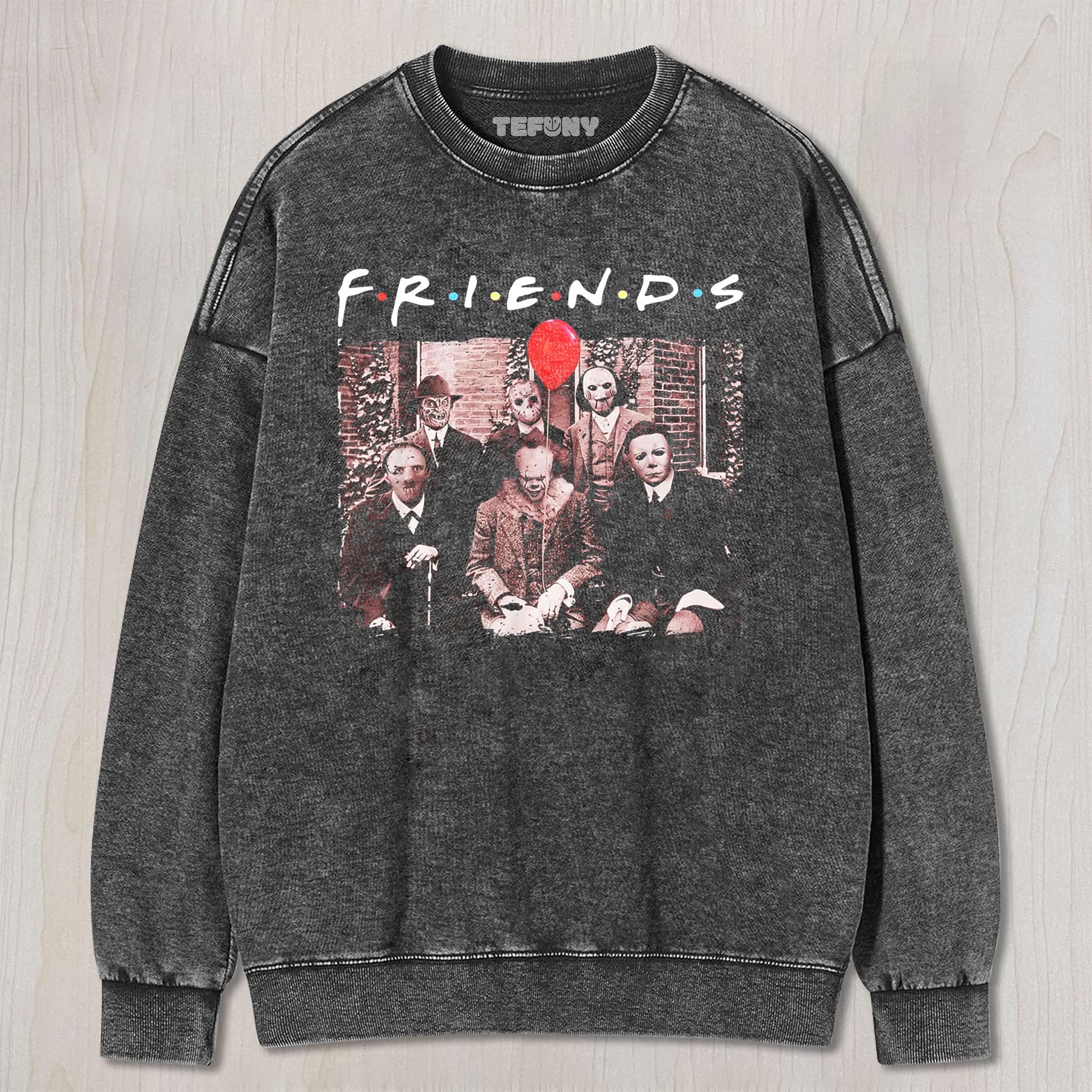 HORROR MOVIE KILLERSS FRIENDS V5 UNISEX TEE, TANK TOP, LAYERED LS, SWEATSHIRT & HOODIE