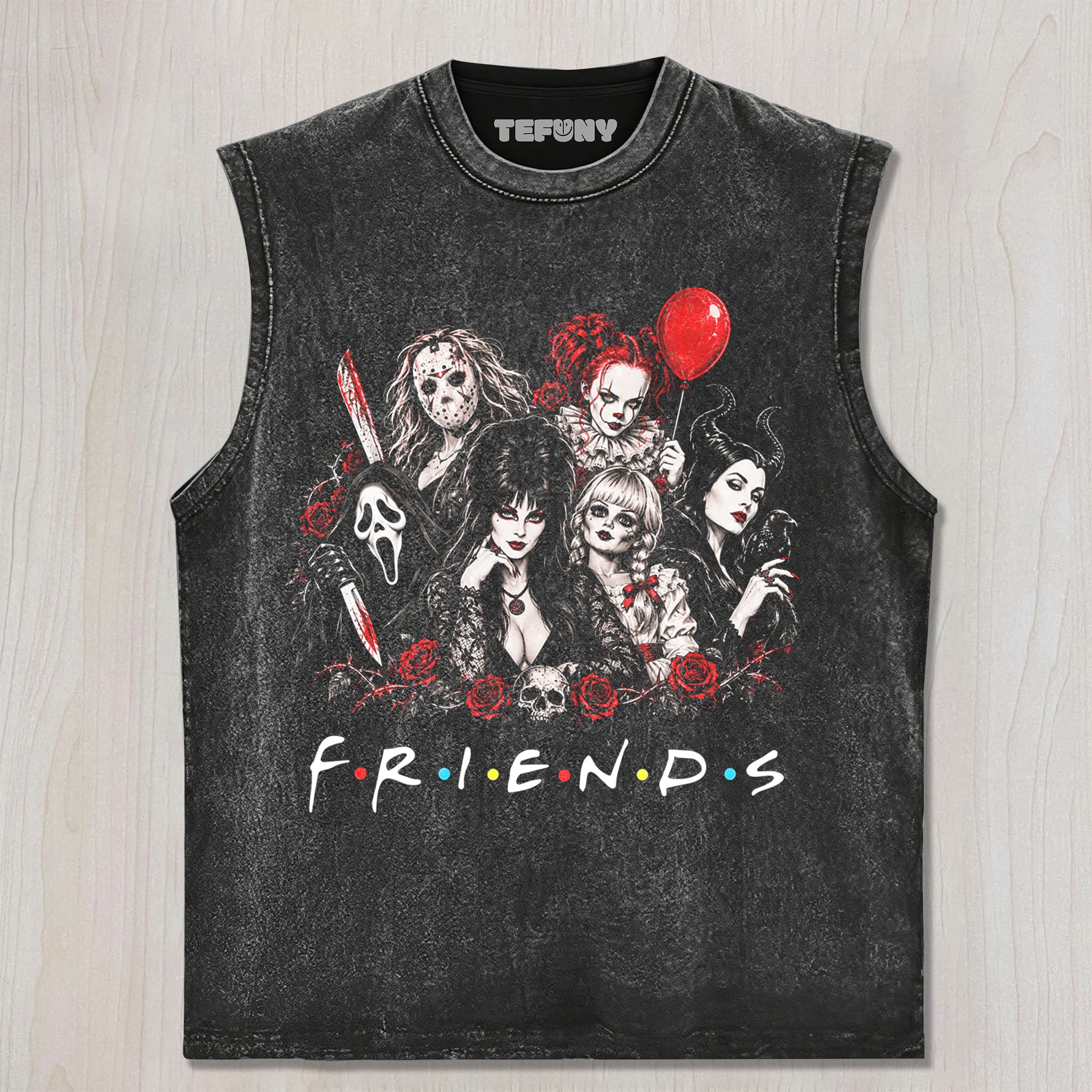 HORROR MOVIE KILLERSS FRIENDS V6 UNISEX TEE, TANK TOP, LAYERED LS, SWEATSHIRT & HOODIE