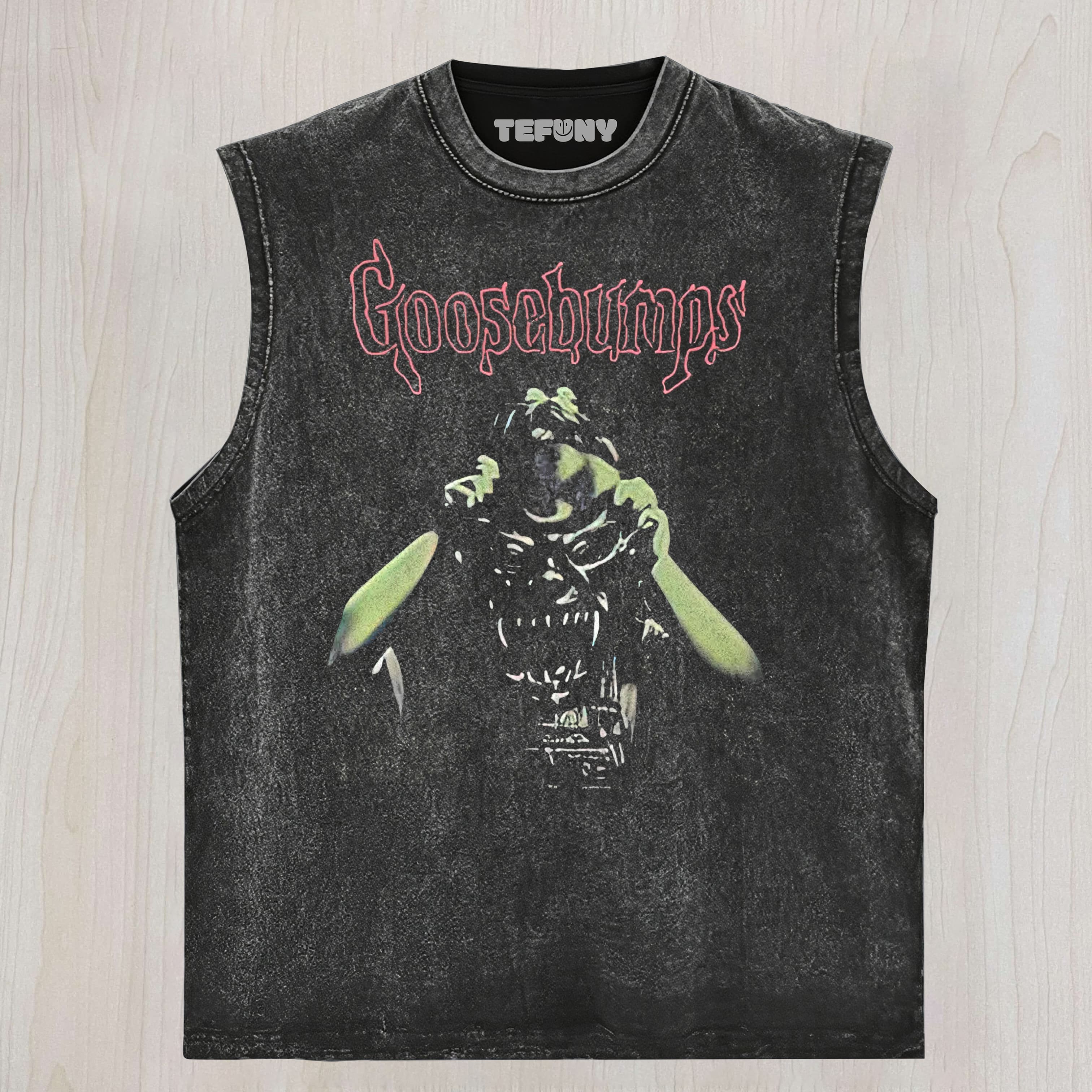 HORROR MASK GRAPHIC VINTAGE WASHED UNISEX TEE, TANK TOP, LAYERED LS, SWEATSHIRT & HOODIE
