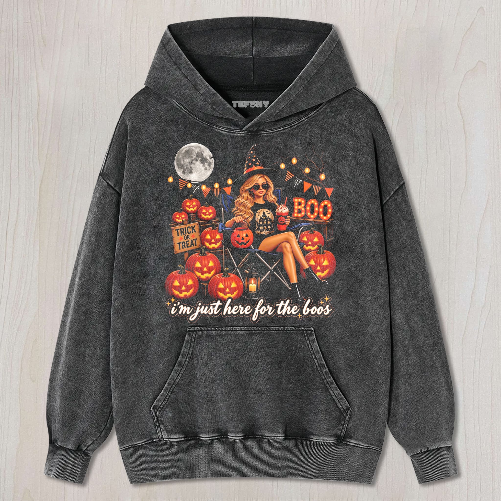 IM JUST HERE FOR THE BOOS UNISEX TEE, TANK TOP, LAYERED LS, SWEATSHIRT & HOODIE