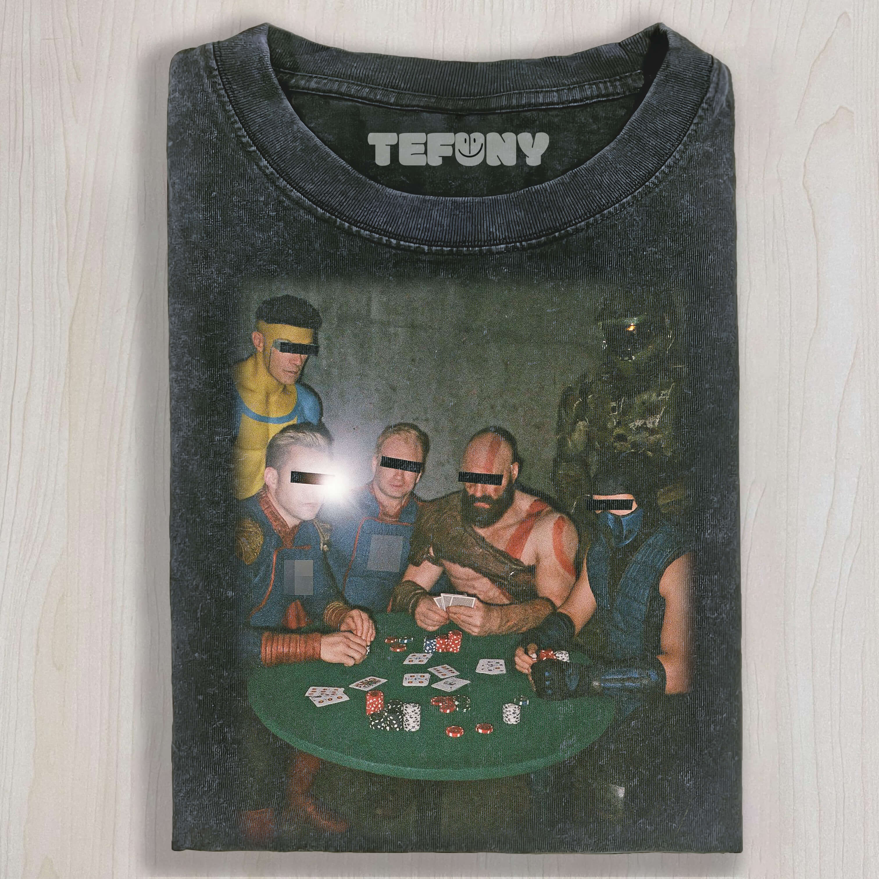 INVINCIBLE & HOMELANDER KRATOS & MASTER CHIEF & SUB-ZERO T-SHIRT