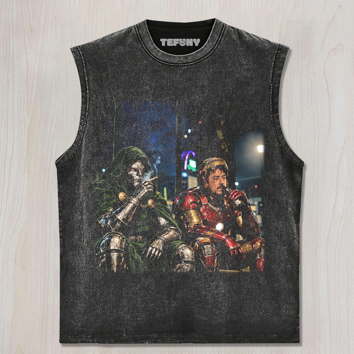 IRON MAN AND DR. DOOM N1 UNISEX TEE, TANK TOP, LAYERED LS, SWEATSHIRT & HOODIE