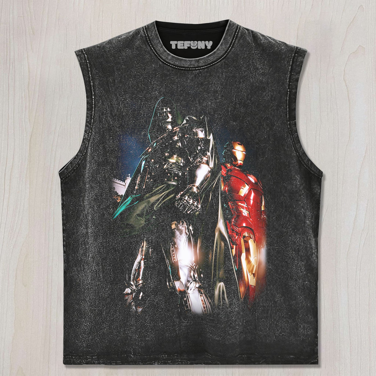 IRON MAN & DR.DOOM V1 UNISEX TEE, TANK TOP, LAYERED LS, SWEATSHIRT & HOODIE