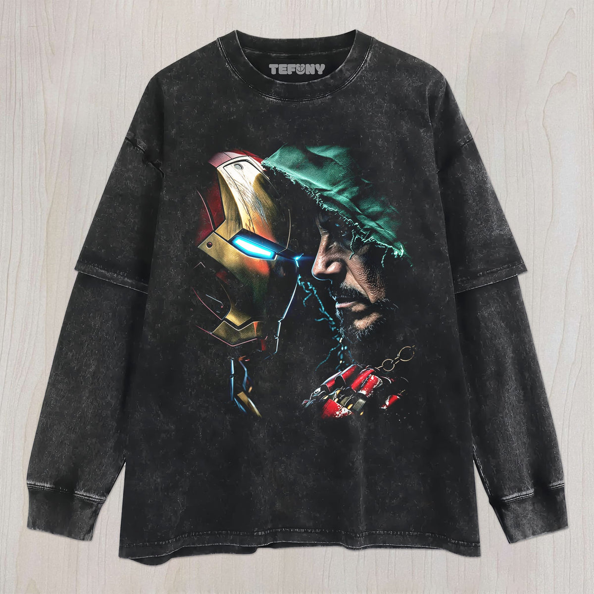 IRON MAN & DR.DOOM V2 UNISEX TEE, TANK TOP, LAYERED LS, SWEATSHIRT & HOODIE