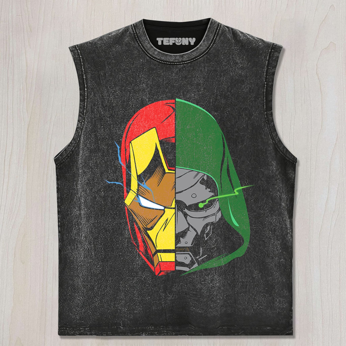 IRON MAN & DR.DOOM V3 UNISEX TEE, TANK TOP, LAYERED LS, SWEATSHIRT & HOODIE