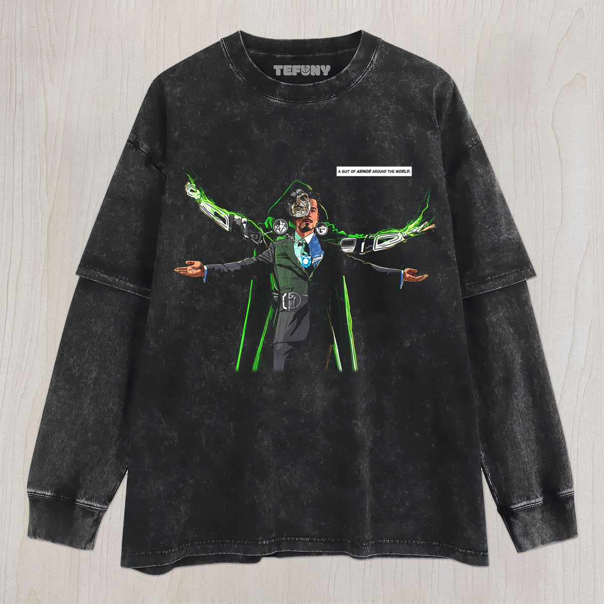 IRON MAN & DR.DOOM V4 UNISEX TEE, TANK TOP, LAYERED LS, SWEATSHIRT & HOODIE