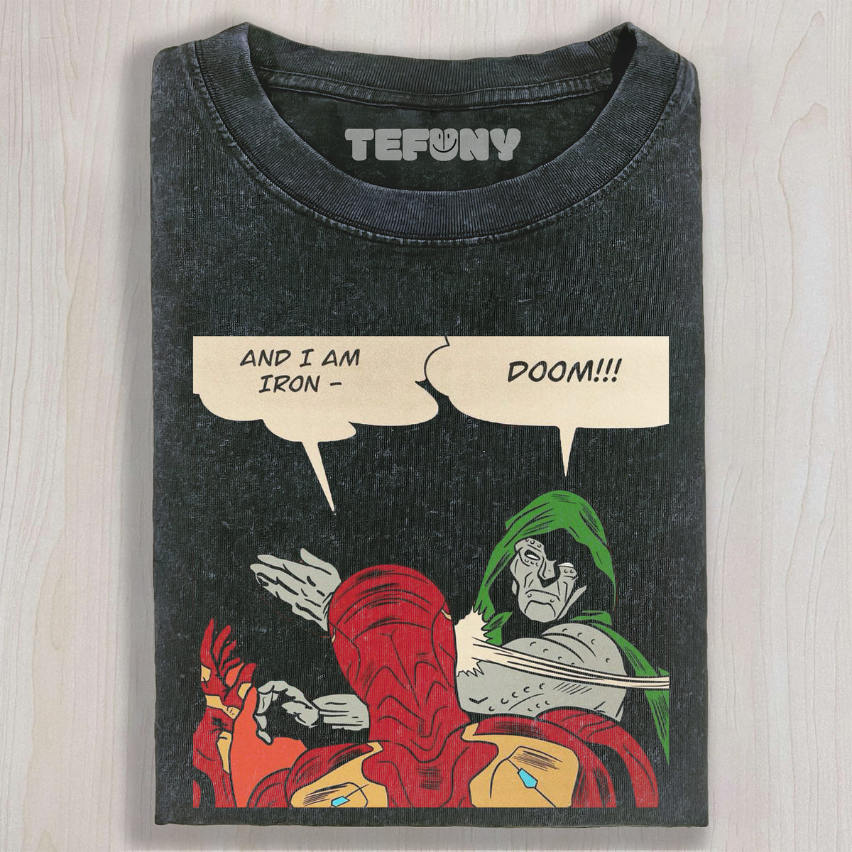 IRON MAN & DR.DOOM V6 UNISEX TEE, TANK TOP, LAYERED LS, SWEATSHIRT & HOODIE
