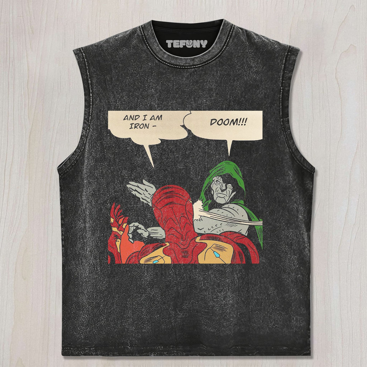 IRON MAN & DR.DOOM V6 UNISEX TEE, TANK TOP, LAYERED LS, SWEATSHIRT & HOODIE