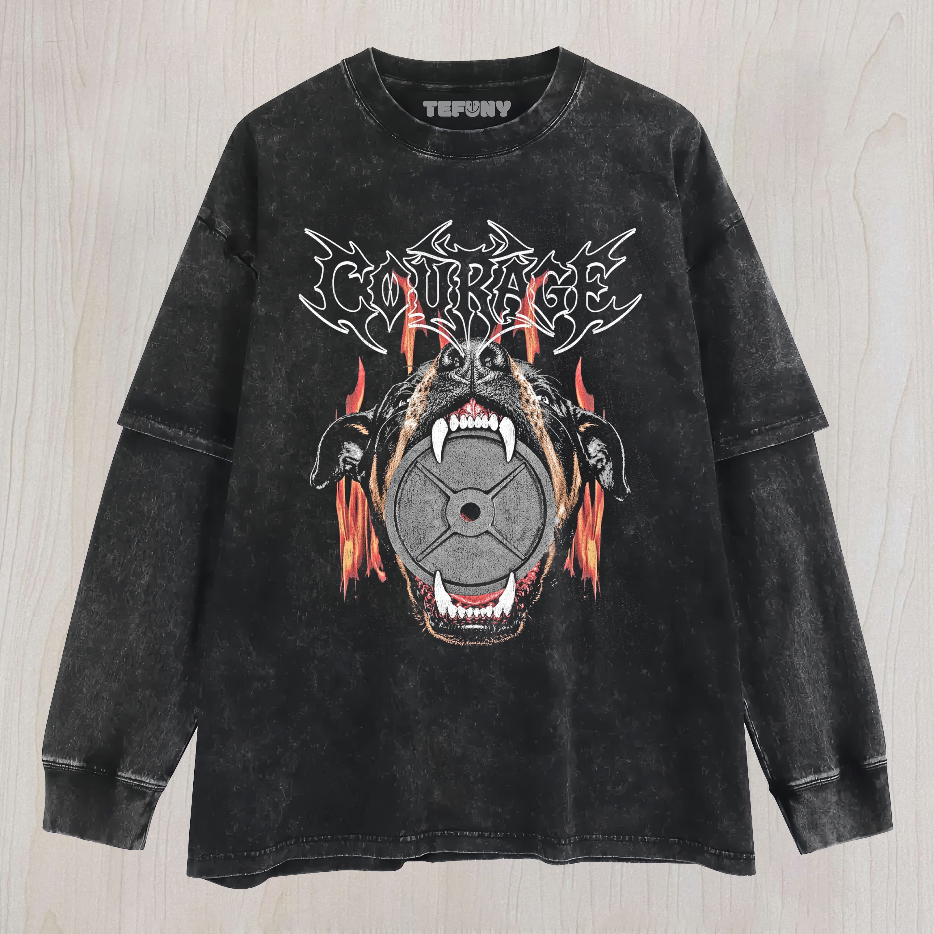IRON DOG UNISEX TEE, TANK TOP, LAYERED LS, SWEATSHIRT & HOODIE