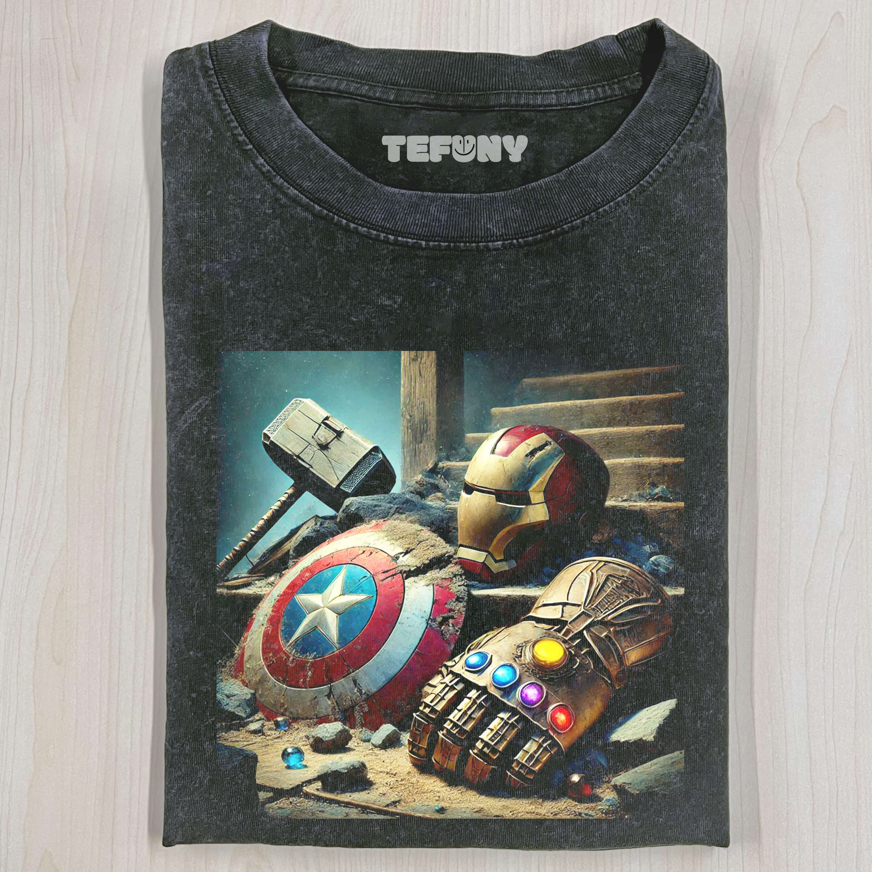 IRON MAN ON THE GROUND T-SHIRT