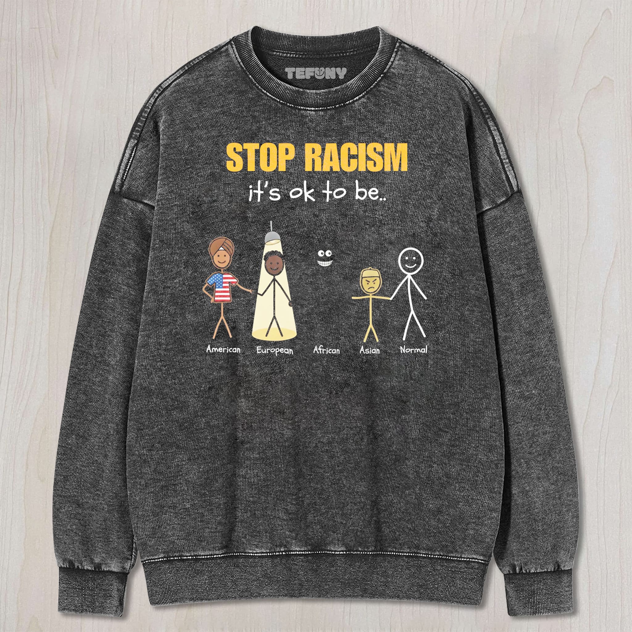 IT'S OK TO BE UNISEX TEE, TANK TOP, LAYERED LS, SWEATSHIRT & HOODIE