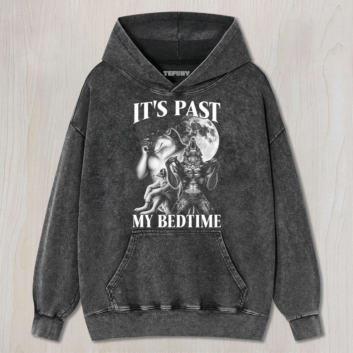 IT'S PAST MY BEDTIME WEREWOLF MEME T-SHIRT UNISEX TEE, TANK TOP, LAYERED LS, SWEATSHIRT & HOODIE