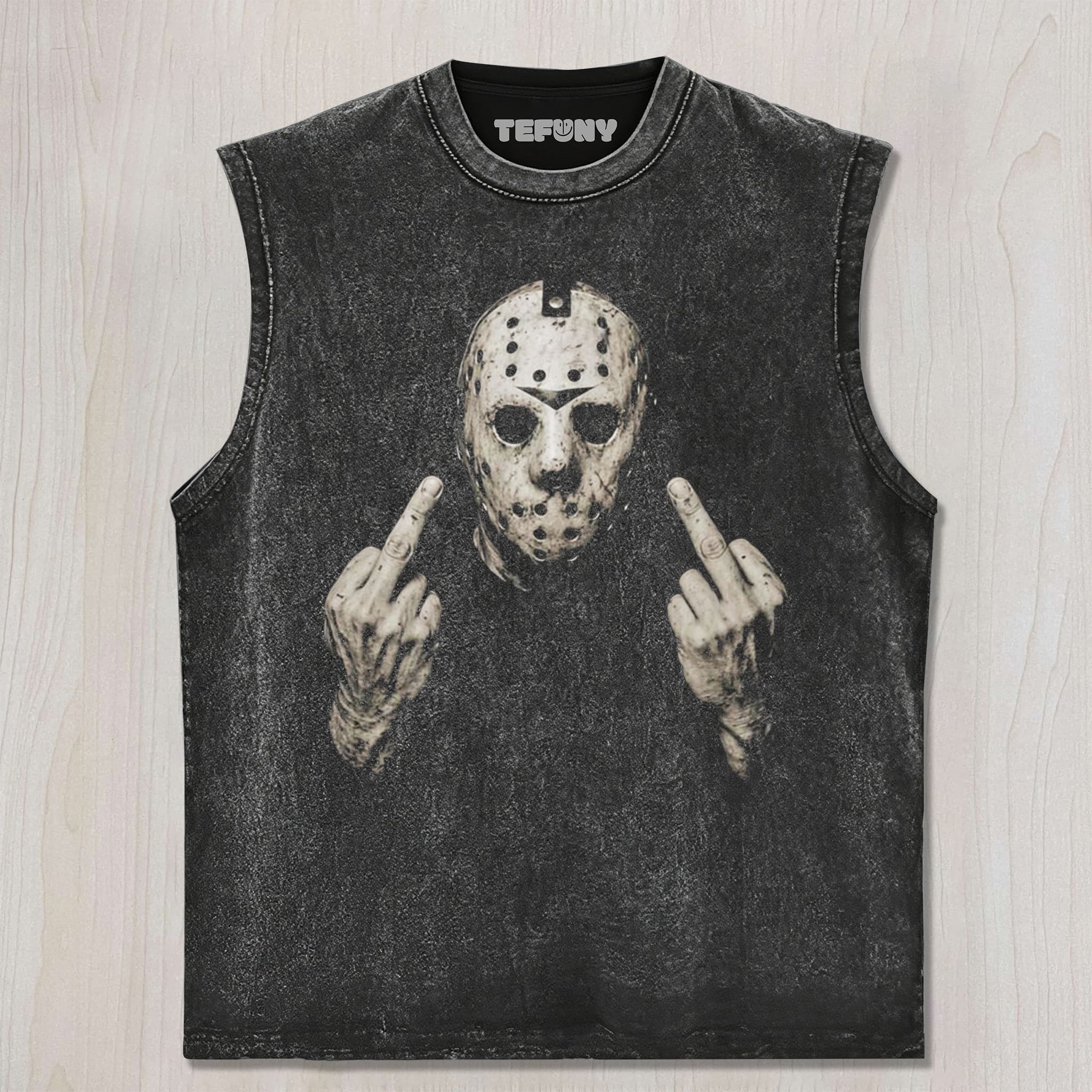 JASON MIDDLE FINGER UNISEX TEE, TANK TOP, LAYERED LS, SWEATSHIRT & HOODIE