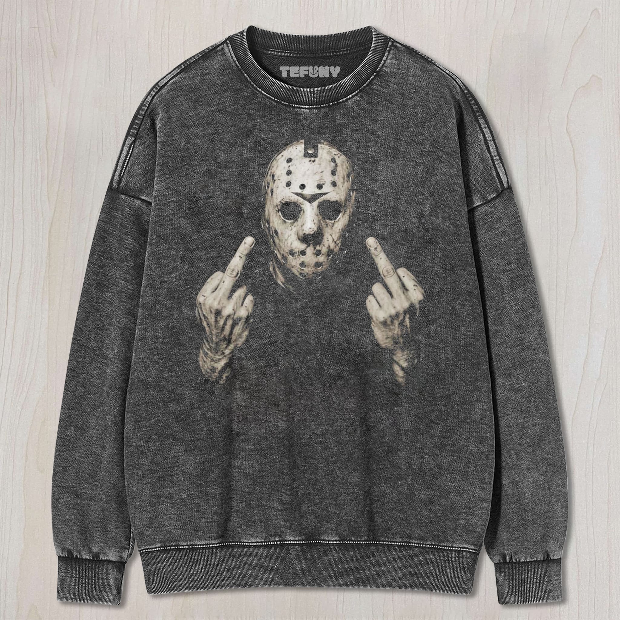 JASON MIDDLE FINGER UNISEX TEE, TANK TOP, LAYERED LS, SWEATSHIRT & HOODIE