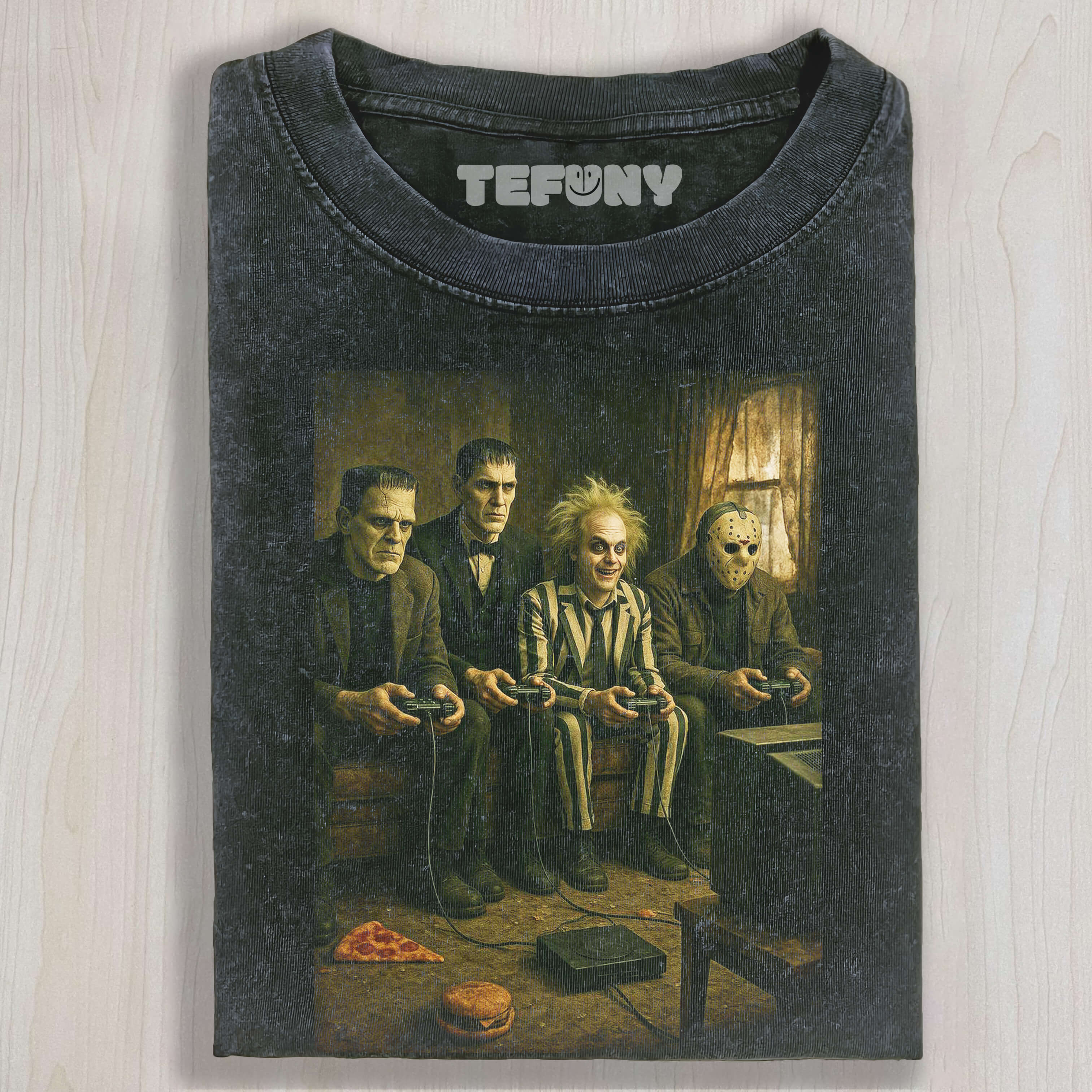 JASON, BEETLEJUICE, AND OTHERS ARE PLAYING GAMES TEE & SWEAT & HOOD