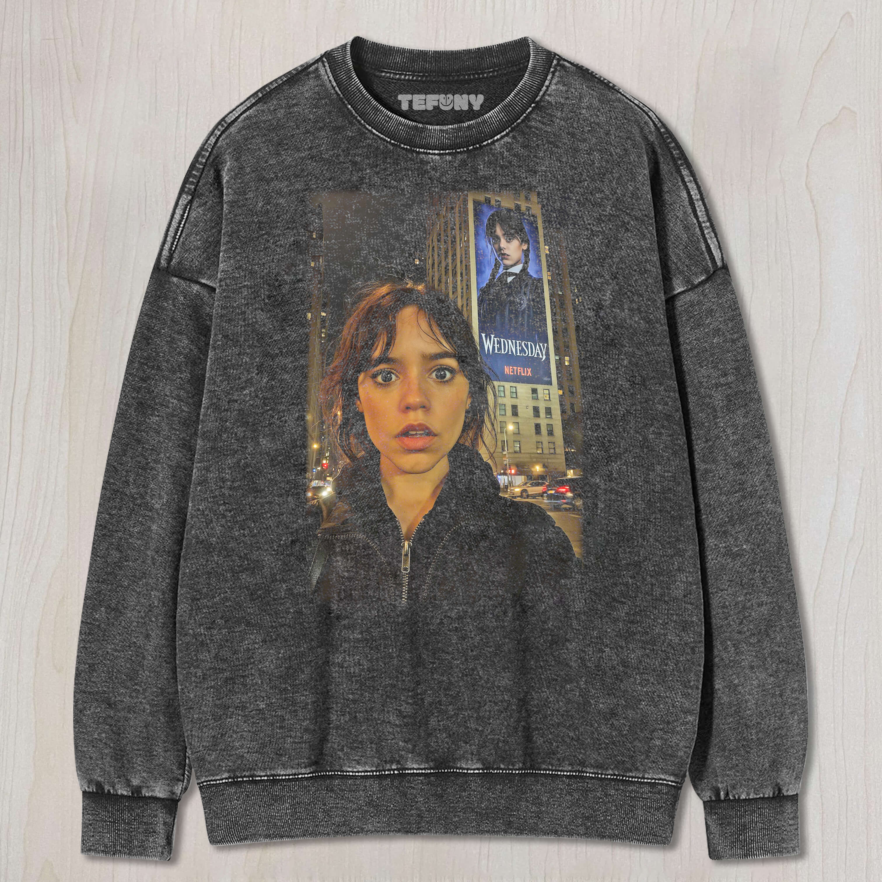 JENNA ORTEGA ON THE STREET TEE & SWEAT & HOOD