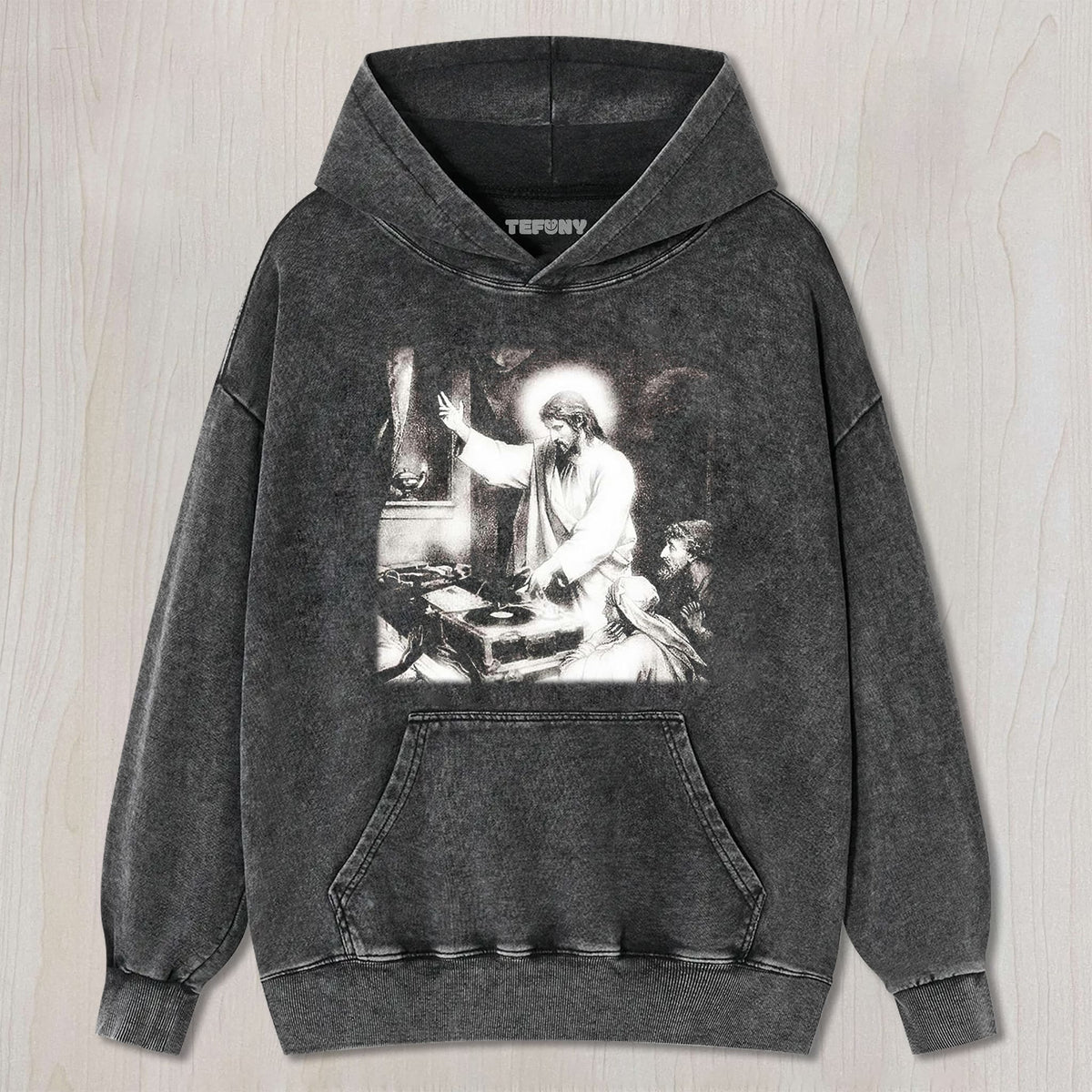 JESUS IS PLAYING DJ UNISEX TEE, TANK TOP, LAYERED LS, SWEATSHIRT & HOODIE