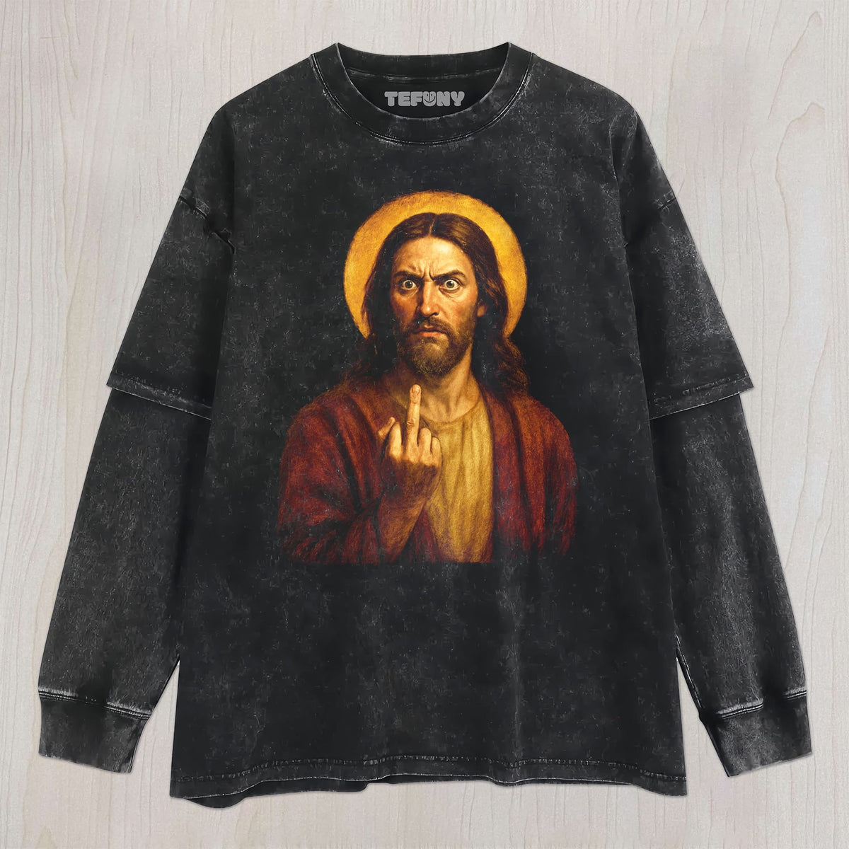 JESUS MEME V1 UNISEX TEE, TANK TOP, LAYERED LS, SWEATSHIRT & HOODIE